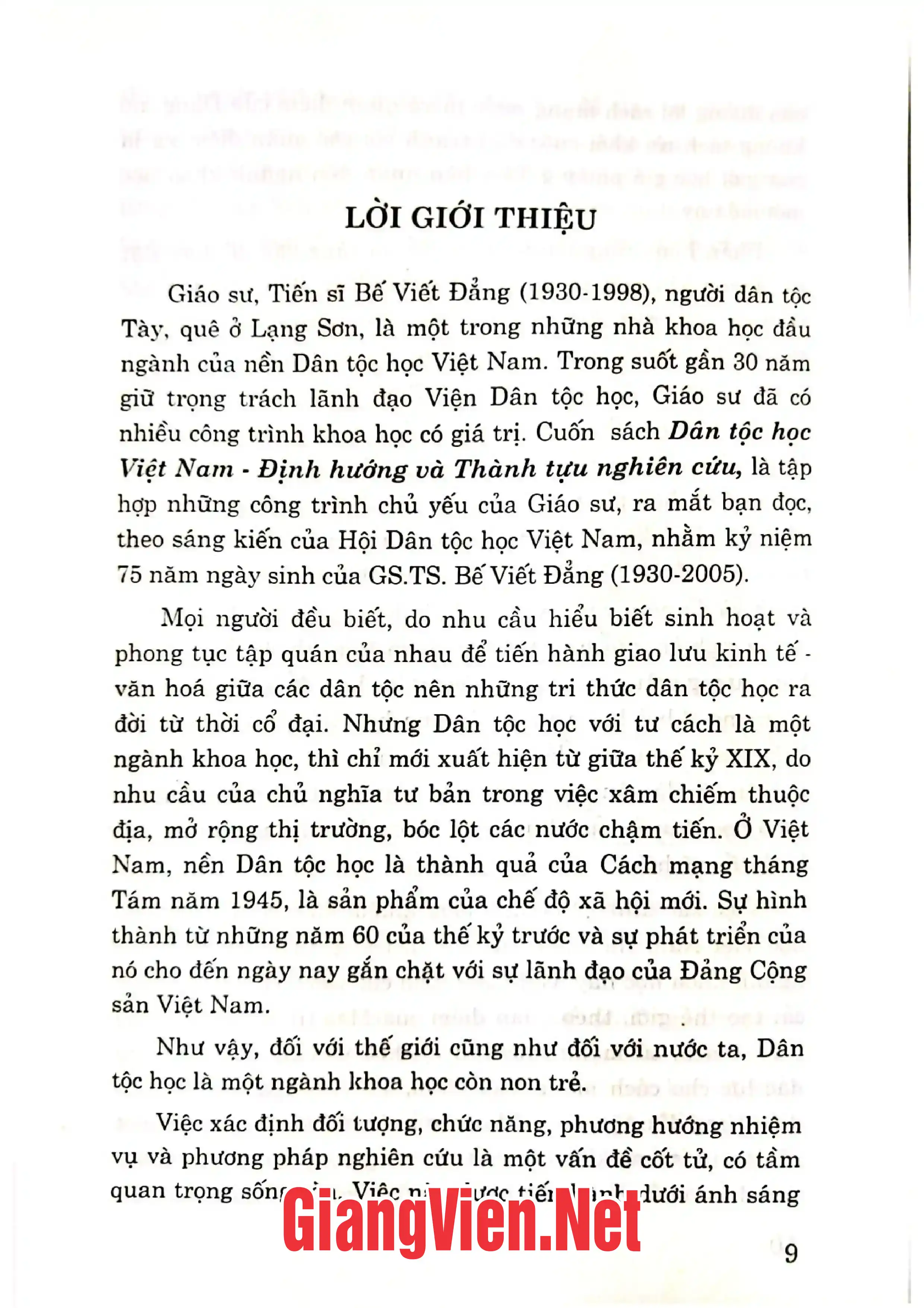 Mục lục chi tiết trang 3 sách Dân tộc học Việt Nam định hướng và thành tựu nghiên cứu 1973-1998