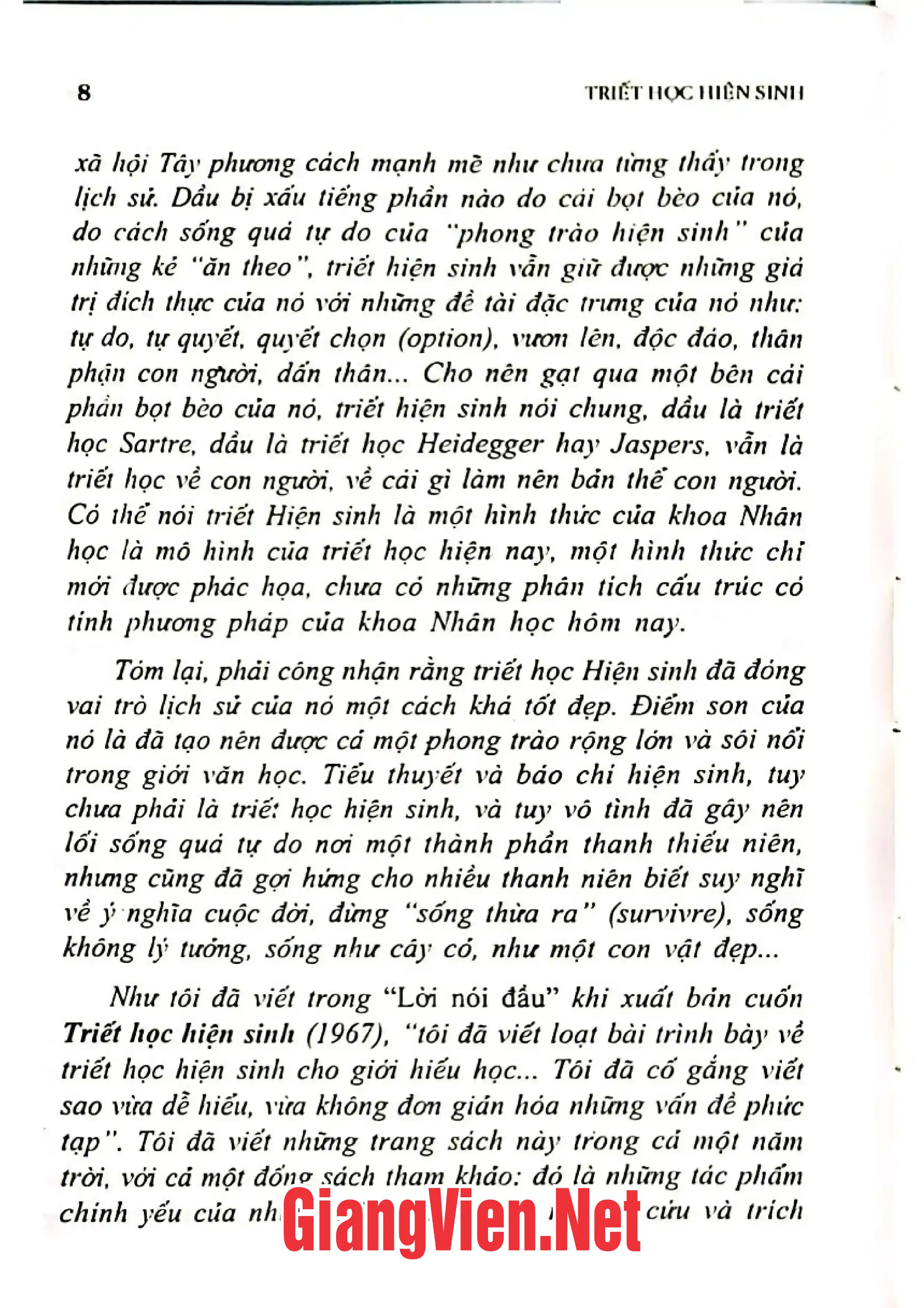 Nội dung mục lục và hình ảnh sách Triết học hiện sinh - Trang 5