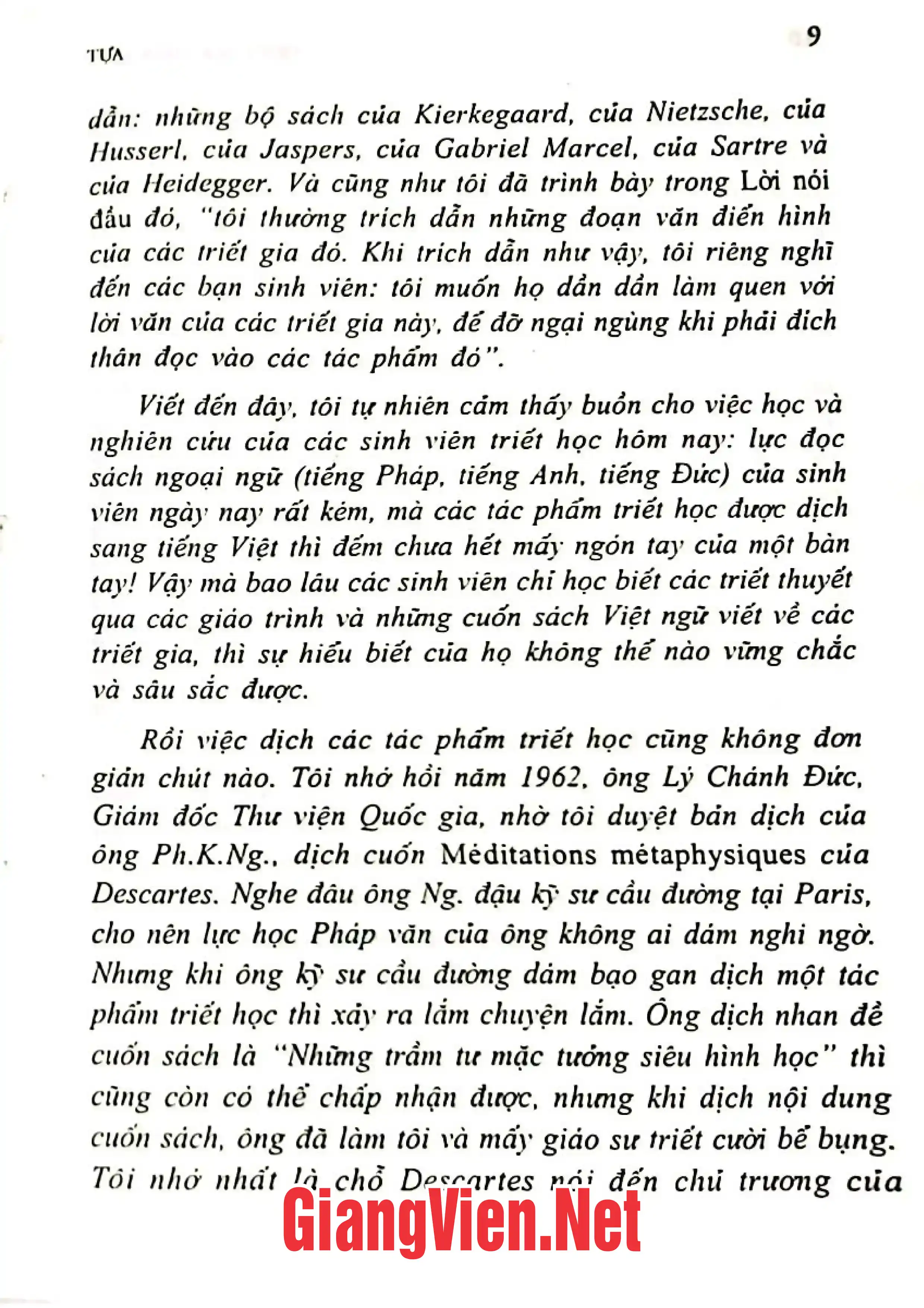 Nội dung mục lục và hình ảnh sách Triết học hiện sinh - Trang 6