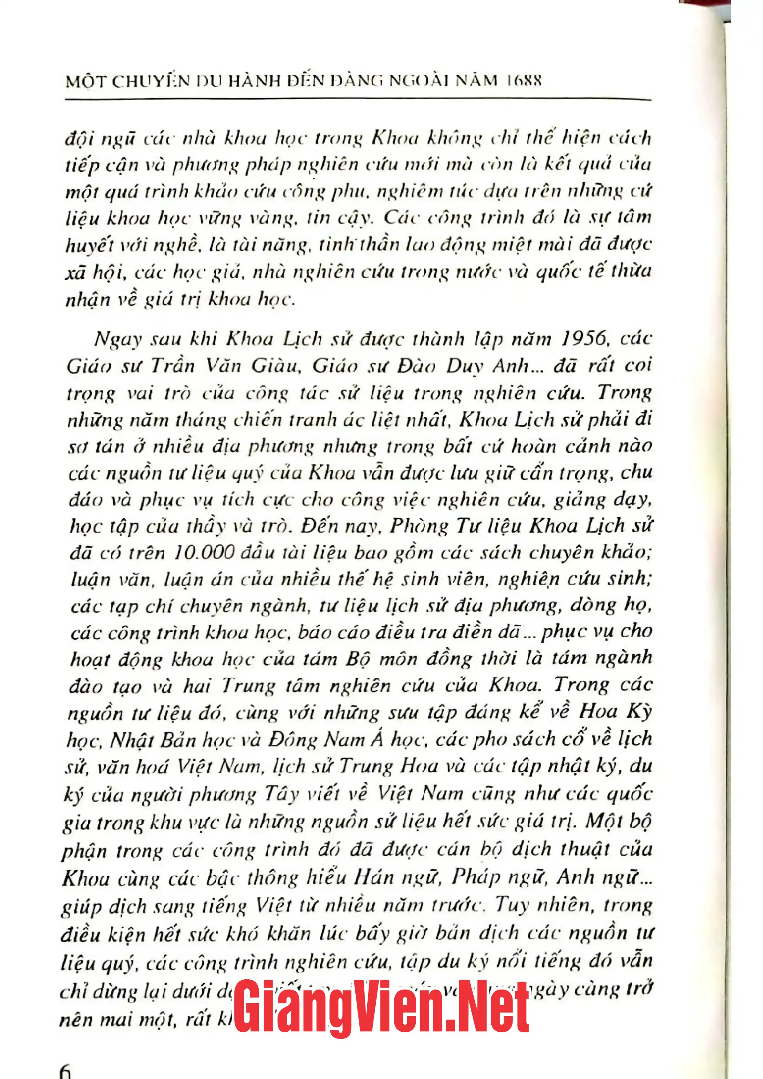 Mục lục chi tiết trang 2 sách Một chuyến du hành đến đàng ngoài năm 1688