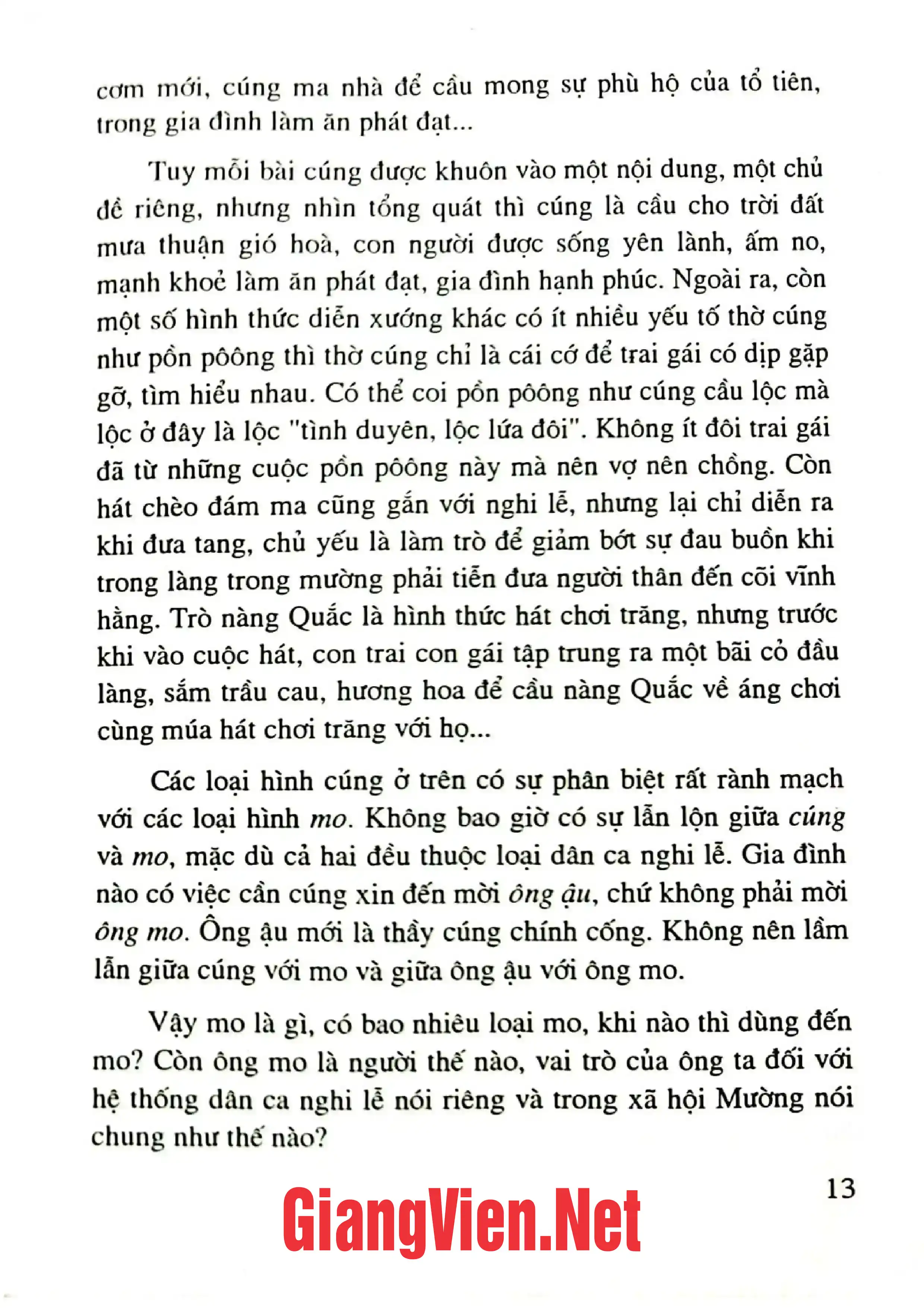 Mục lục chi tiết trang 3 sách Mo lên trời Bài ca đưa hồn người chết đến cõi vĩnh hằng tác phẩm tối cổ của dân tộc Mường