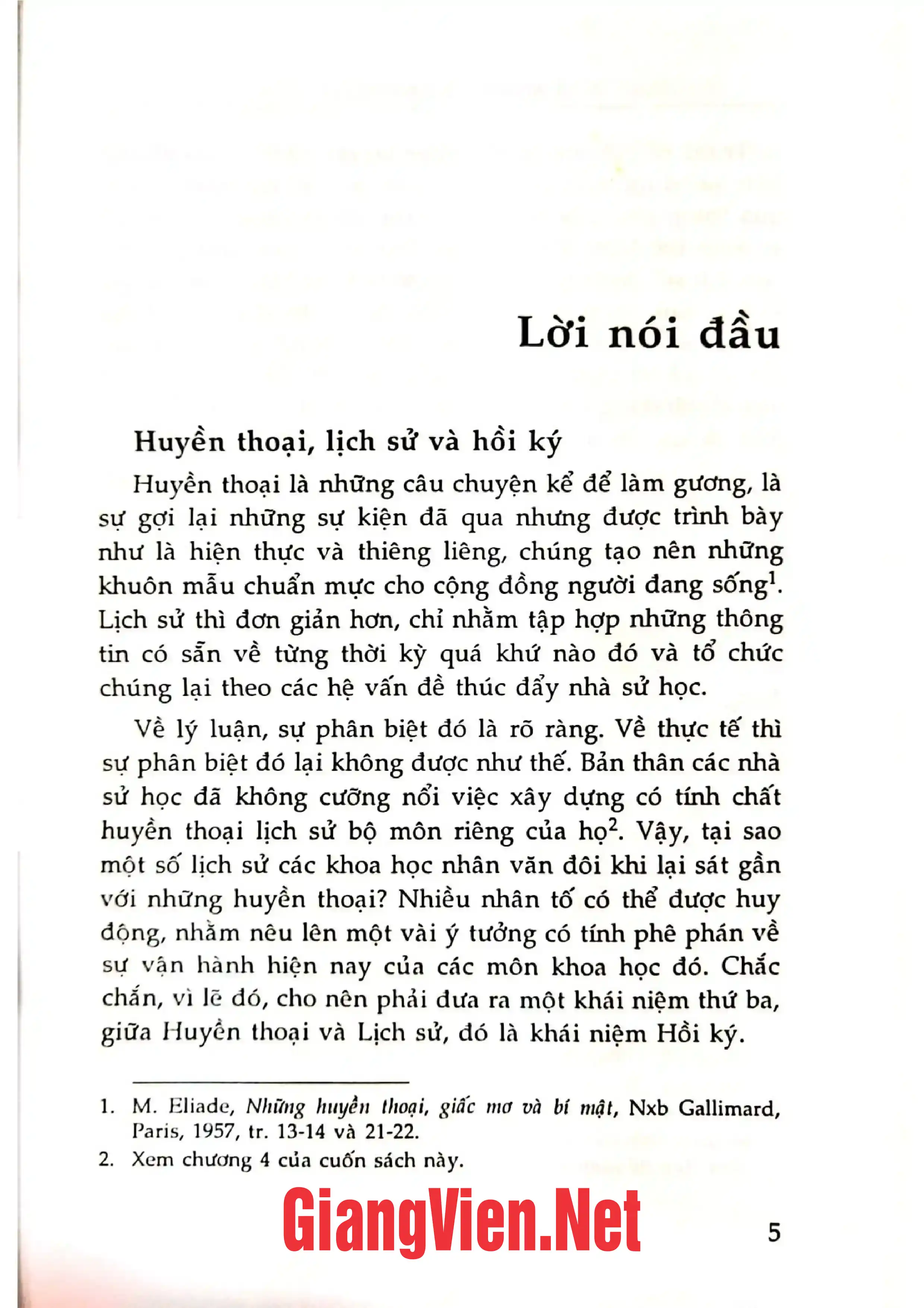 Ảnh minh họa nội dung cuốn sách: Huyền thoại và lịch sử các khoa học nhân văn