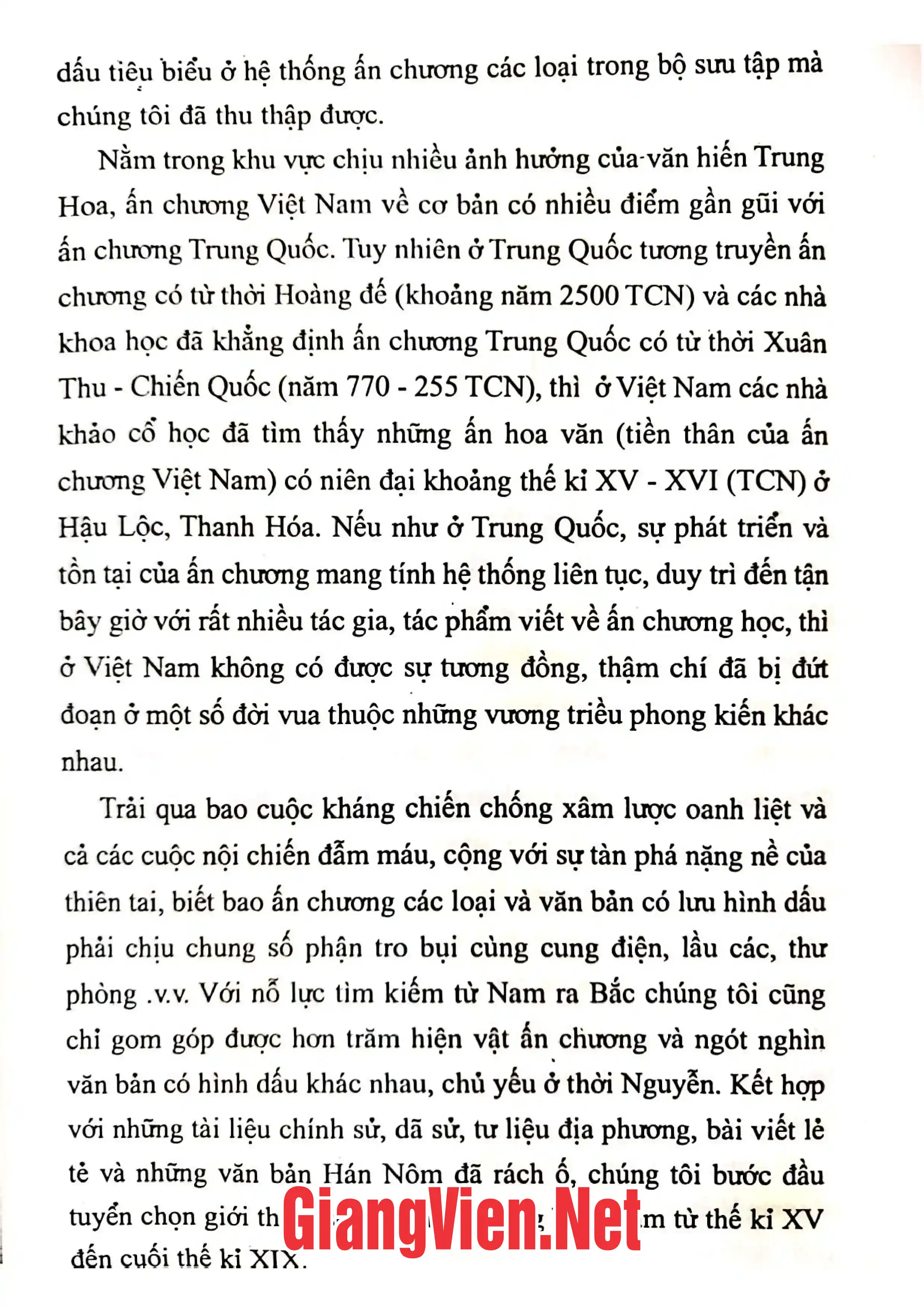 Mục lục chi tiết trang 3 sách ấn chương Việt Nam từ thế kỷ XV đến thế kỷ XIX
