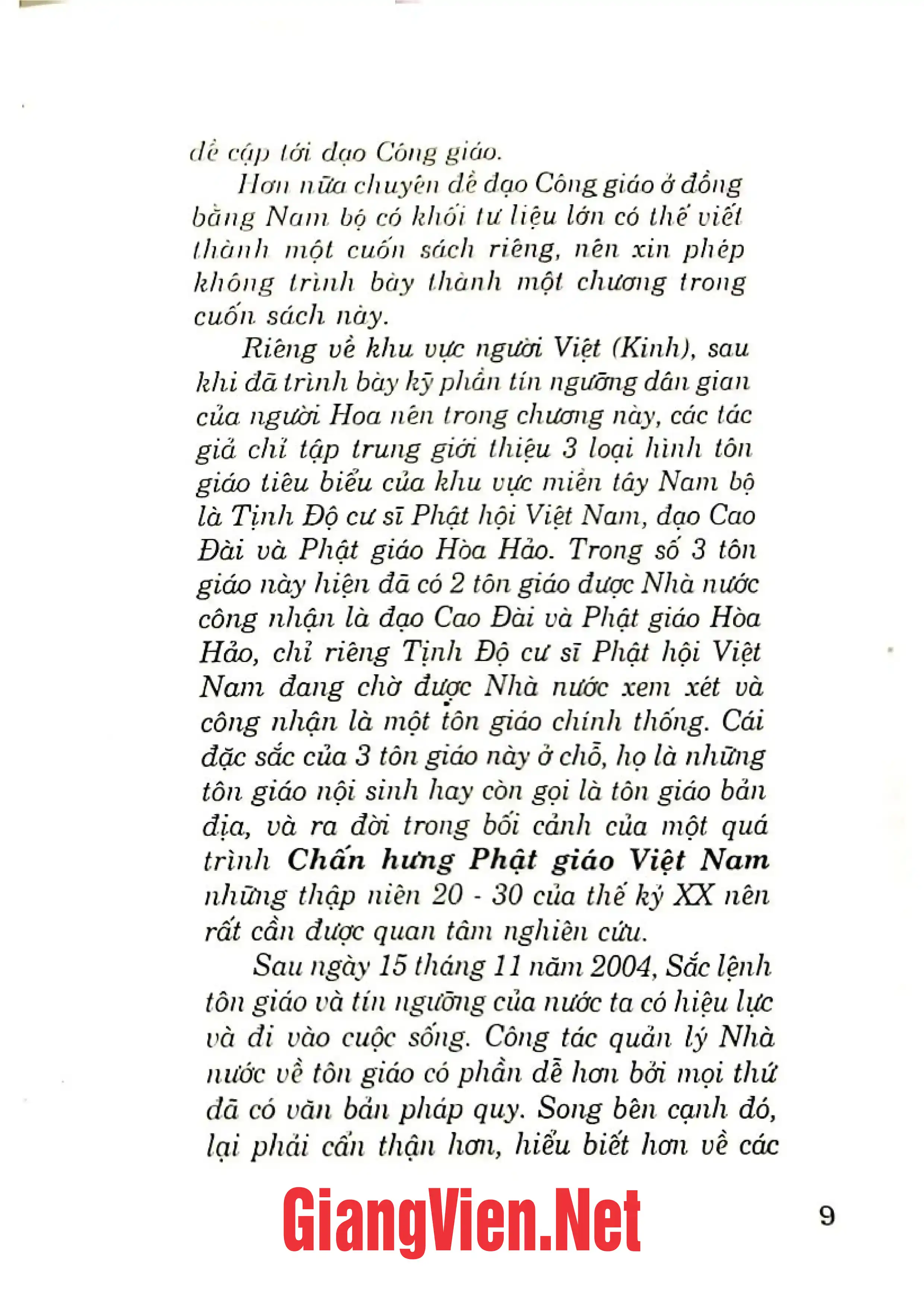 Nội dung mục lục và hình ảnh sách Tôn giáo tín ngưỡng của các cư dân vùng đồng bằng sông Cửu Long - Trang 5