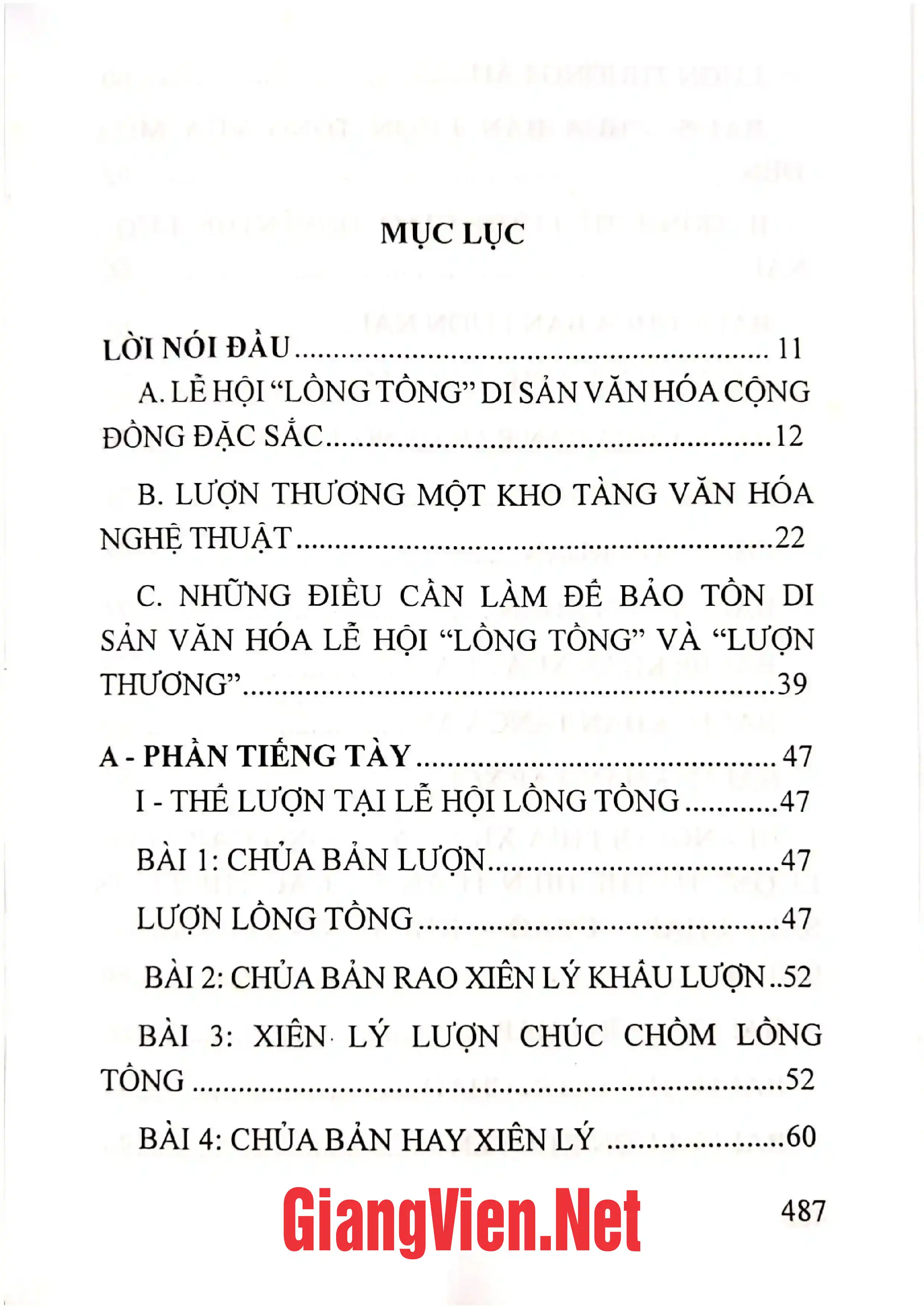 Trang bìa chính thức sách Lượn thương - Lễ hội Lồng tồng Việt Bắc