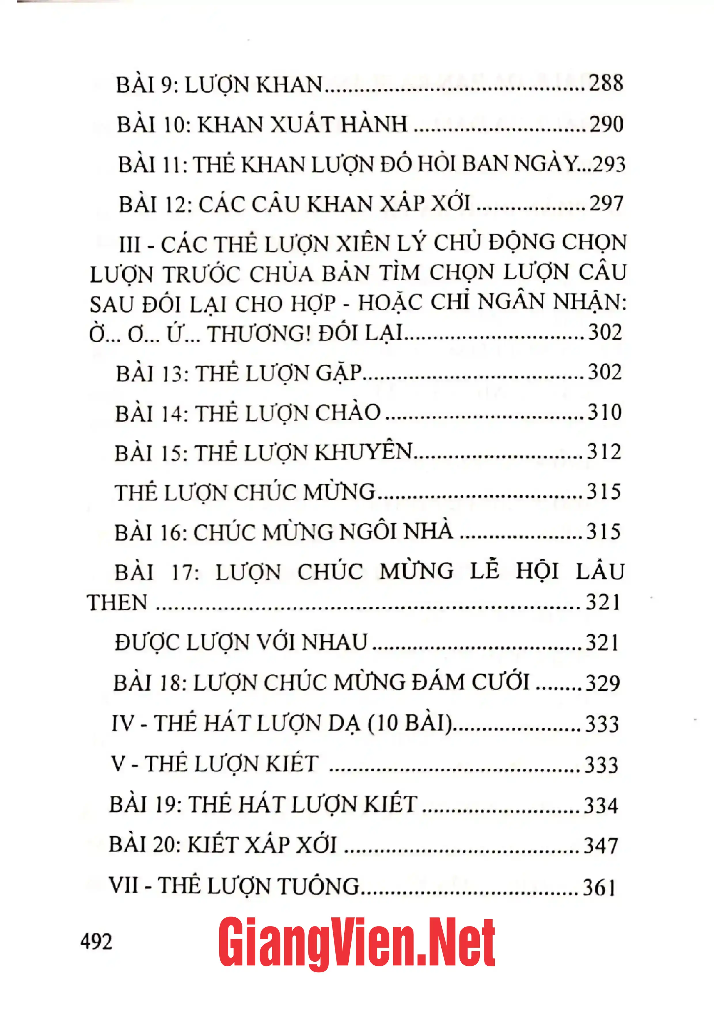 Nội dung mục lục và hình ảnh sách Lượn thương - Lễ hội Lồng tồng Việt Bắc - Trang 5