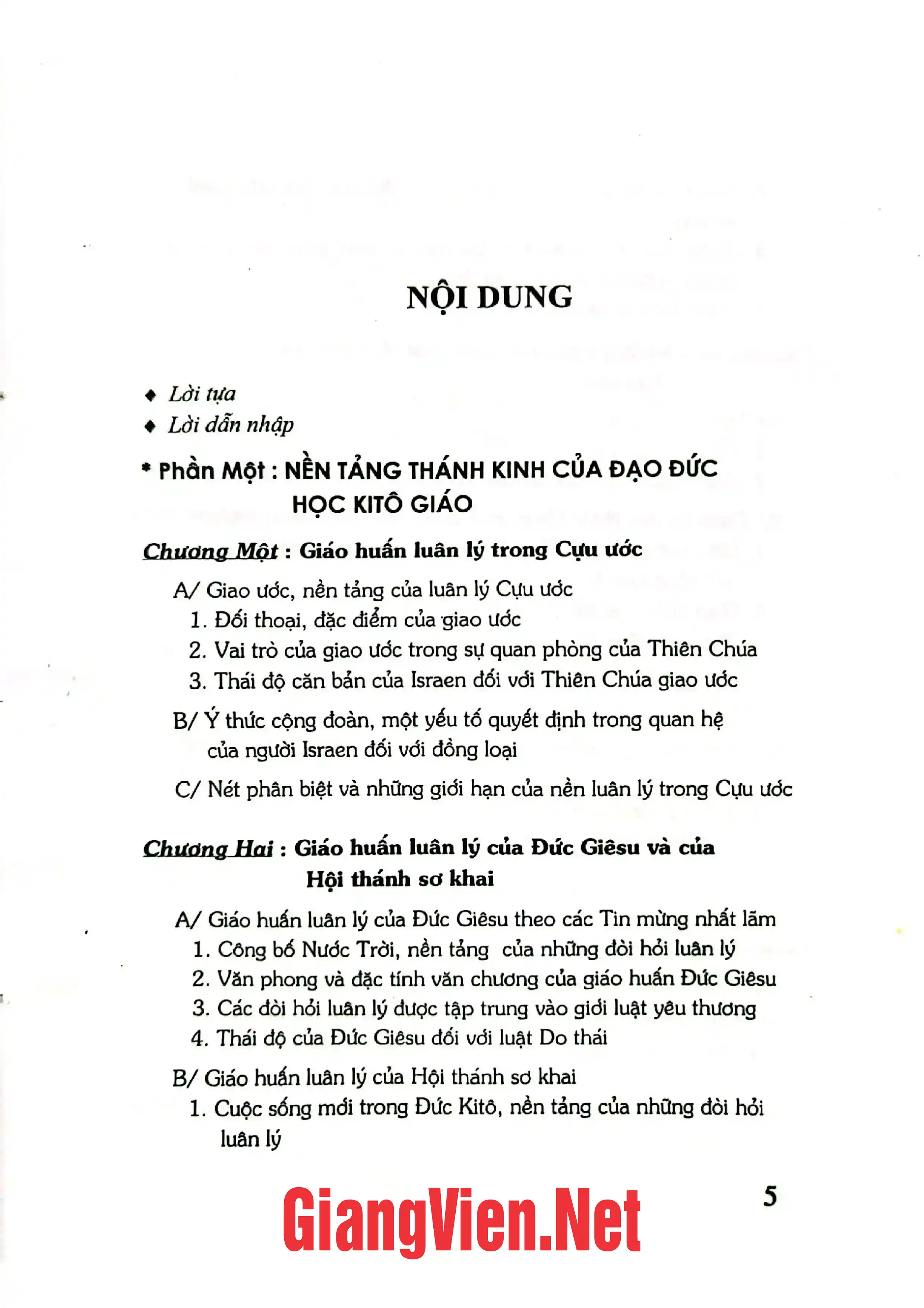 Trang bìa chính thức sách Thần học luân lý tổng quát Tập I