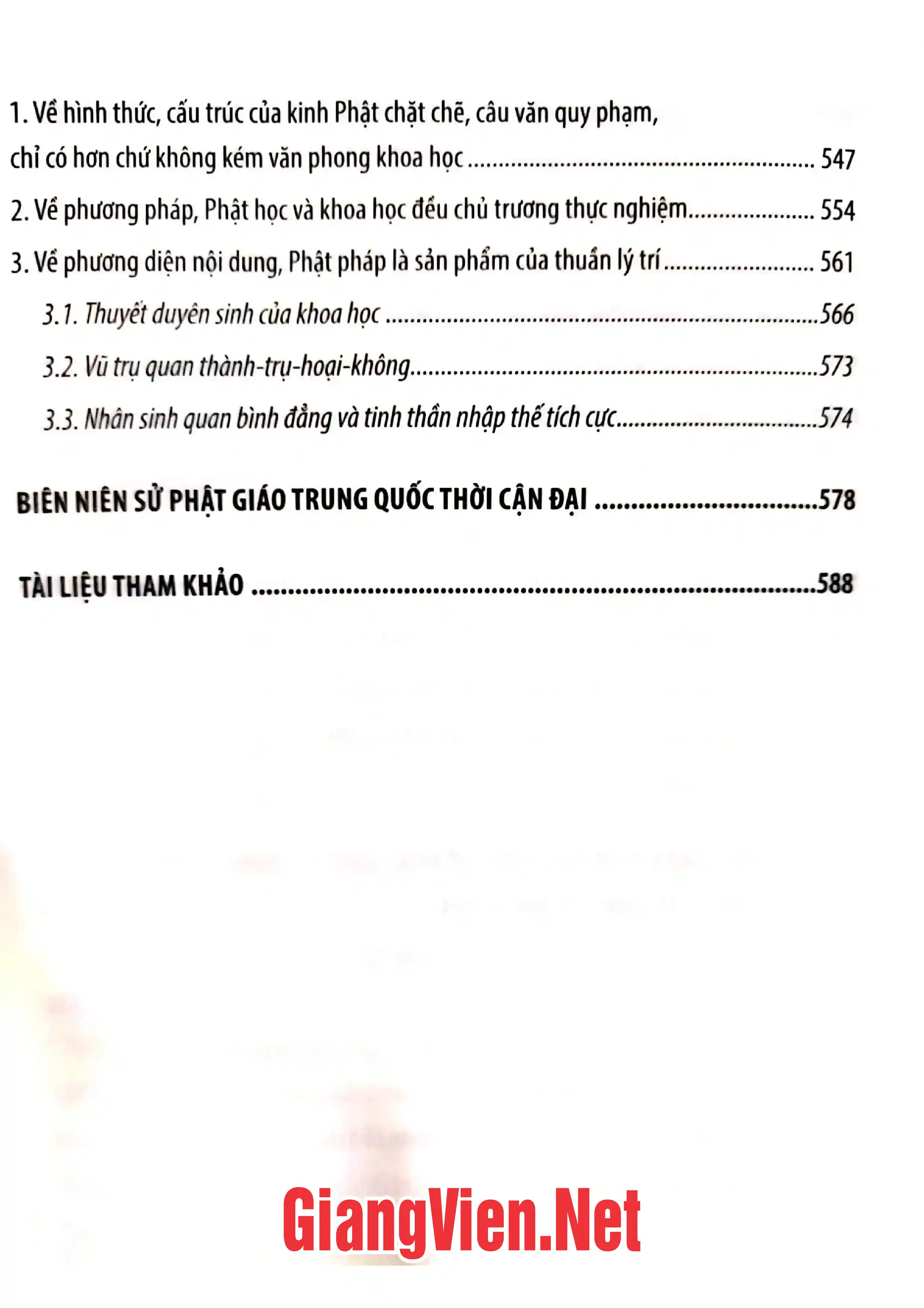Nội dung trang phụ bản giới thiệu sách Lịch sử Phật giáo Trung Hoa cận đại, tập 1