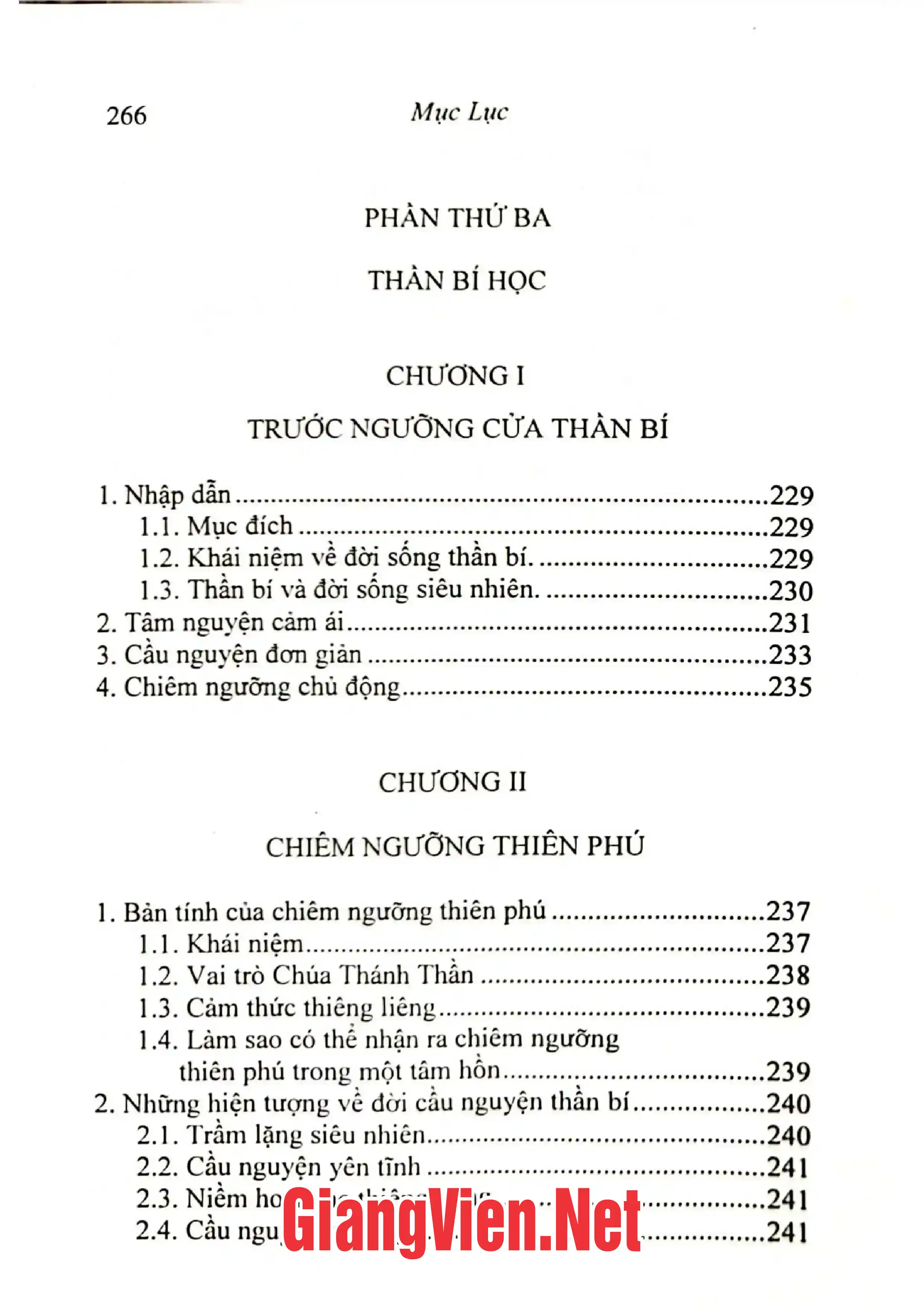 Nội dung mục lục và hình ảnh sách Thần học về sự hoàn thiện Kitô giáo - Trang 6