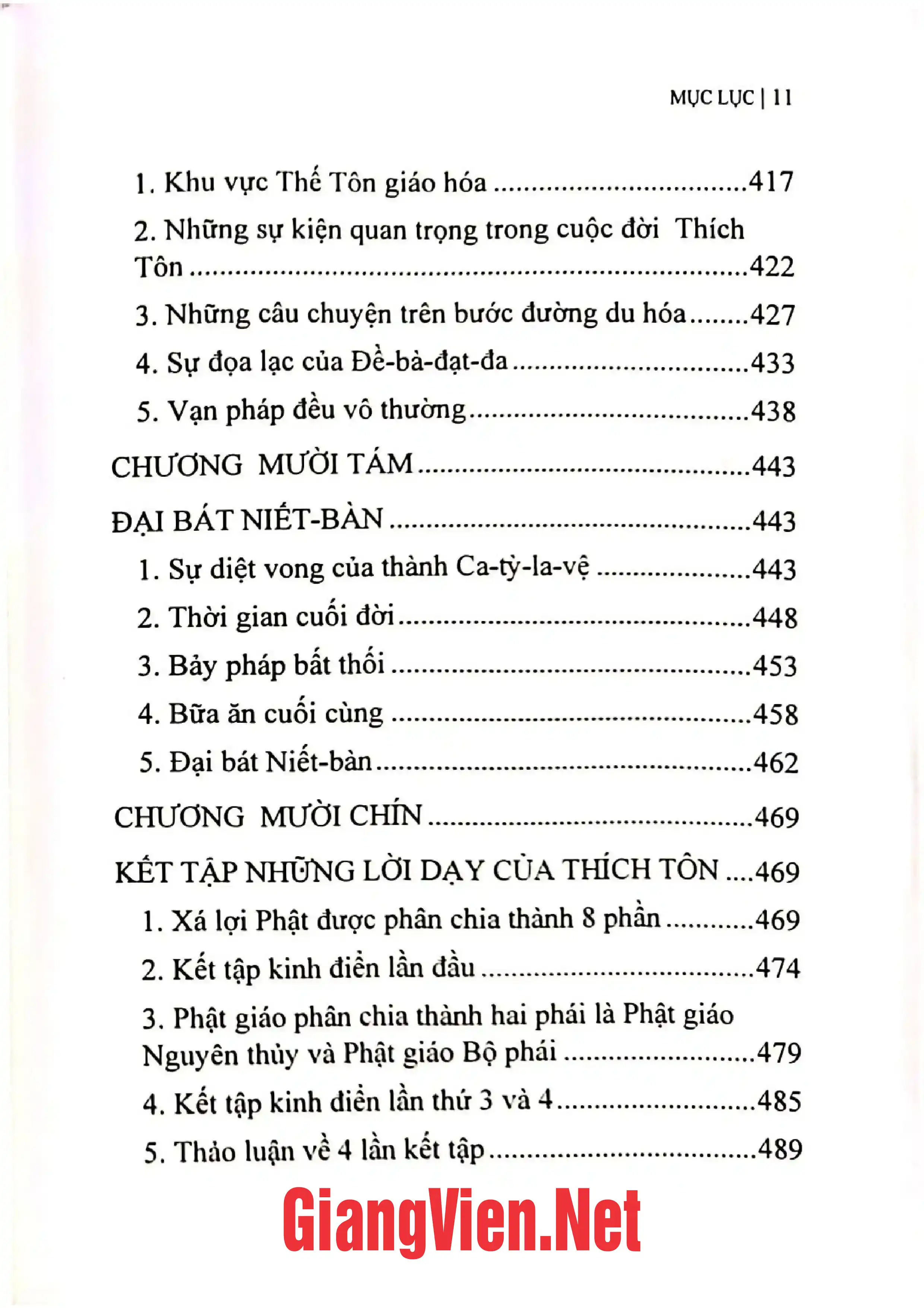 Nội dung mục lục và hình ảnh sách Đức Phật Thích Ca trong Phật giáo nguyên thủy, Vu Lăng Ba - Trang 6