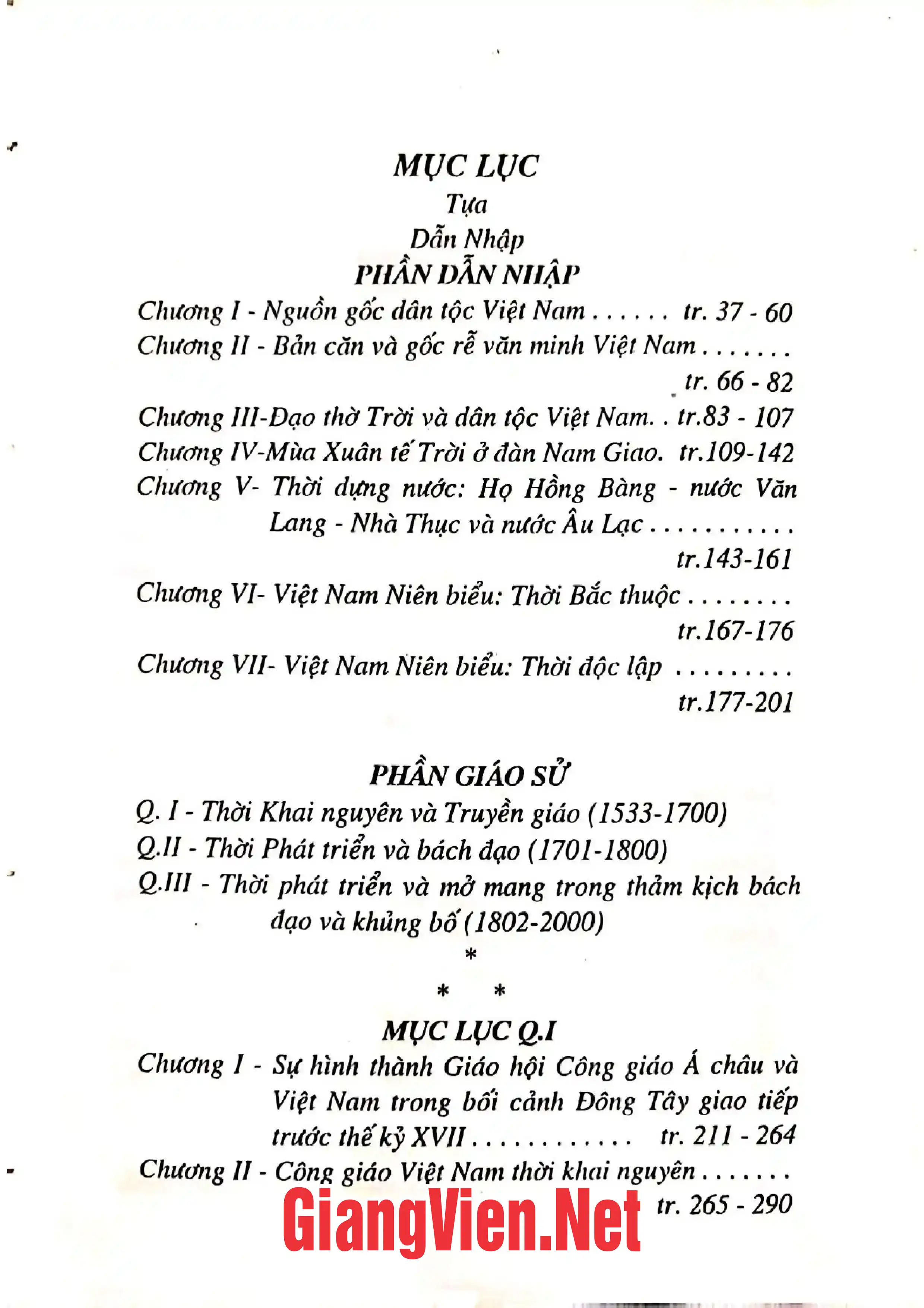 Ảnh minh họa nội dung cuốn sách: Việt Nam Công giáo sử- Tân biên 1553-2000, Quyển I