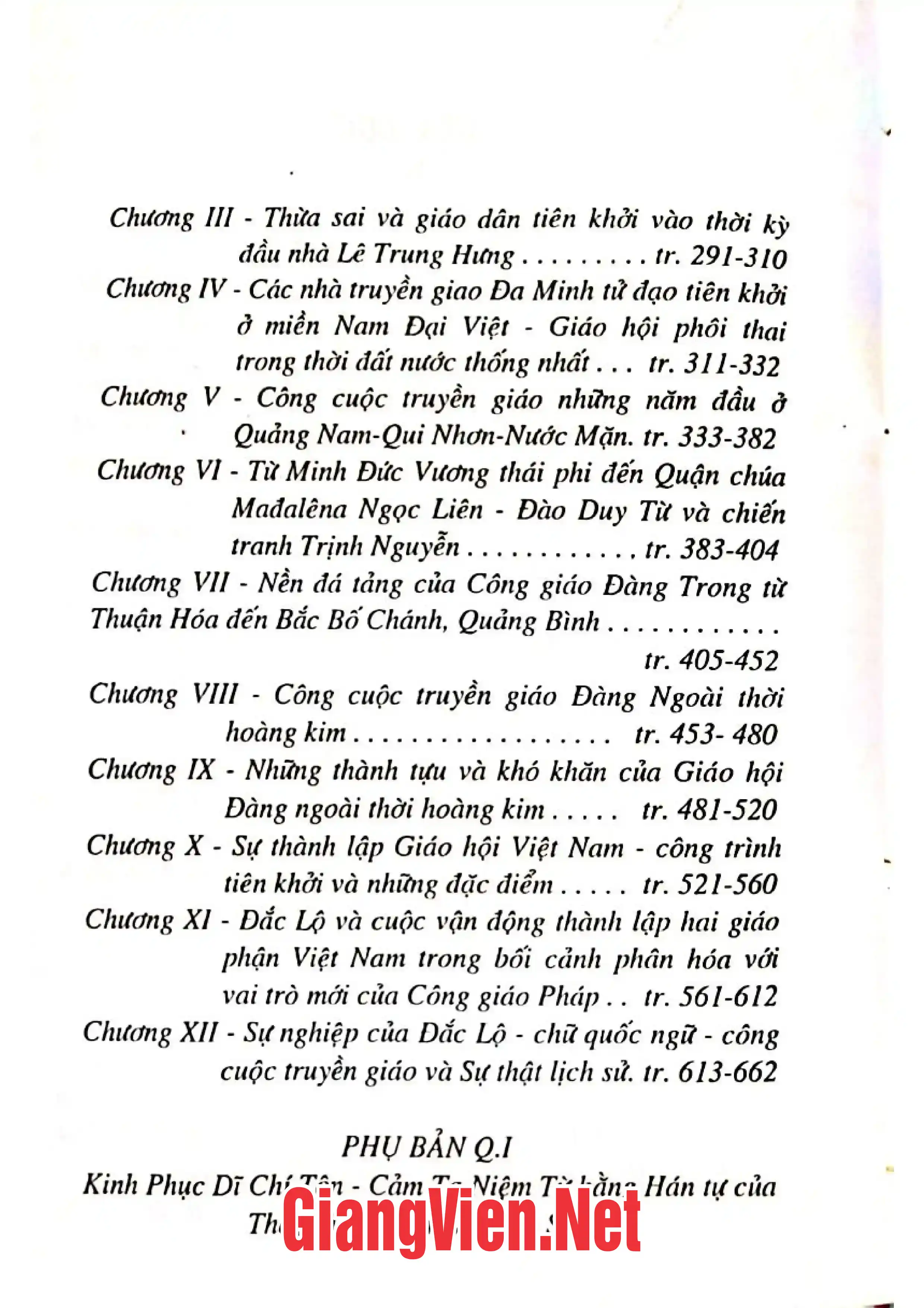 Ảnh minh họa nội dung cuốn sách: Việt Nam Công giáo sử- Tân biên 1553-2000, Quyển I