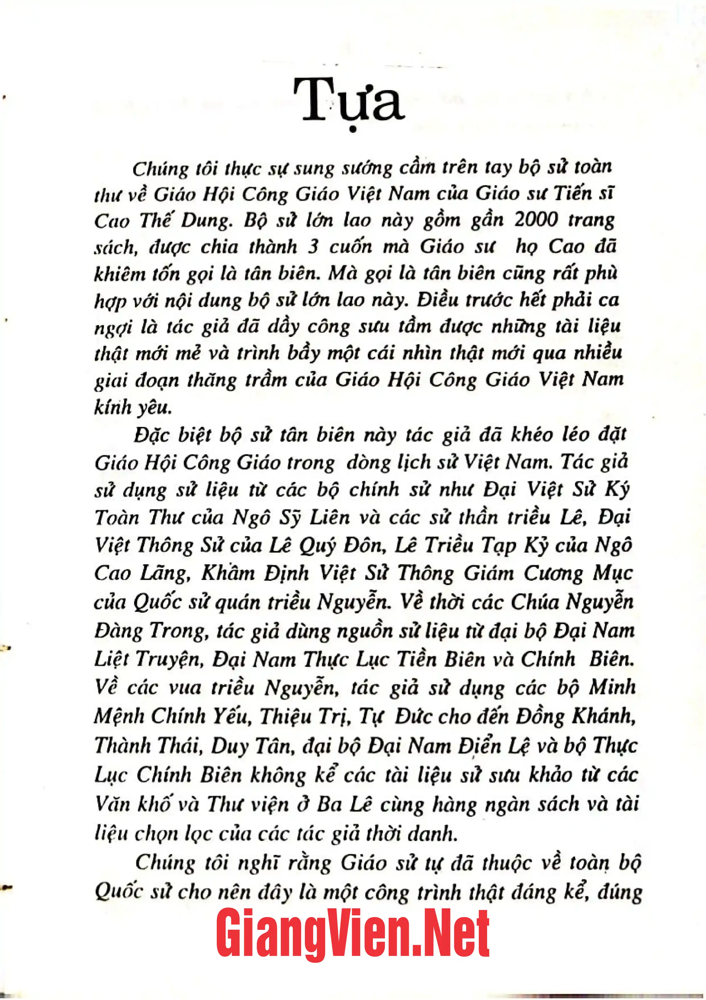 Ảnh minh họa nội dung cuốn sách: Việt Nam Công giáo sử- Tân biên 1553-2000, Quyển I