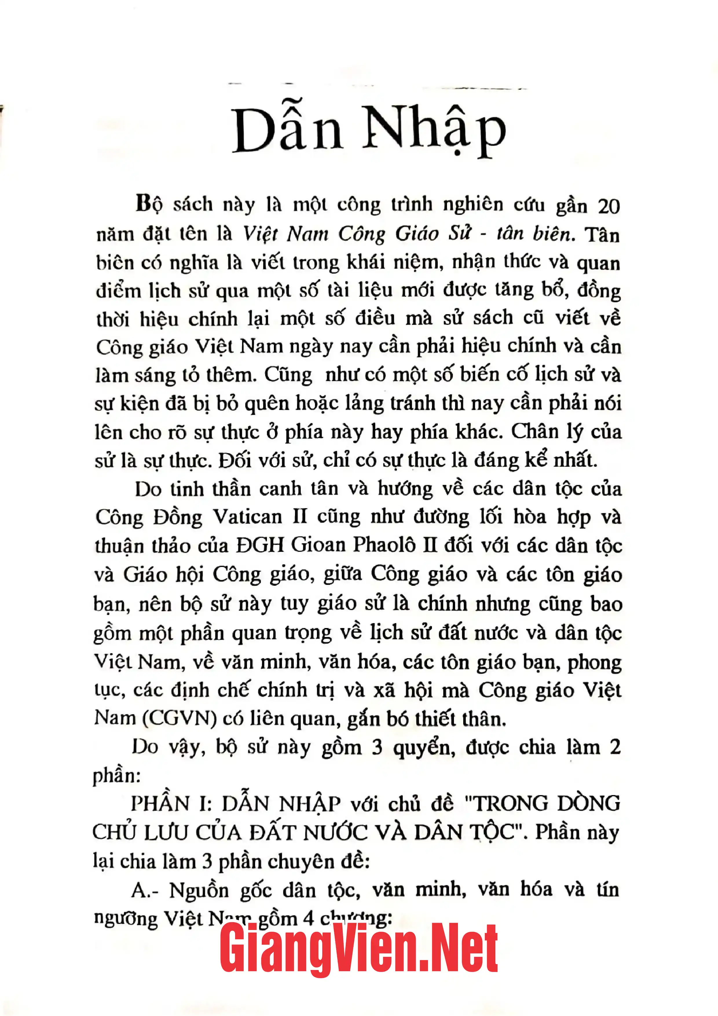 Ảnh minh họa nội dung cuốn sách: Việt Nam Công giáo sử- Tân biên 1553-2000, Quyển I