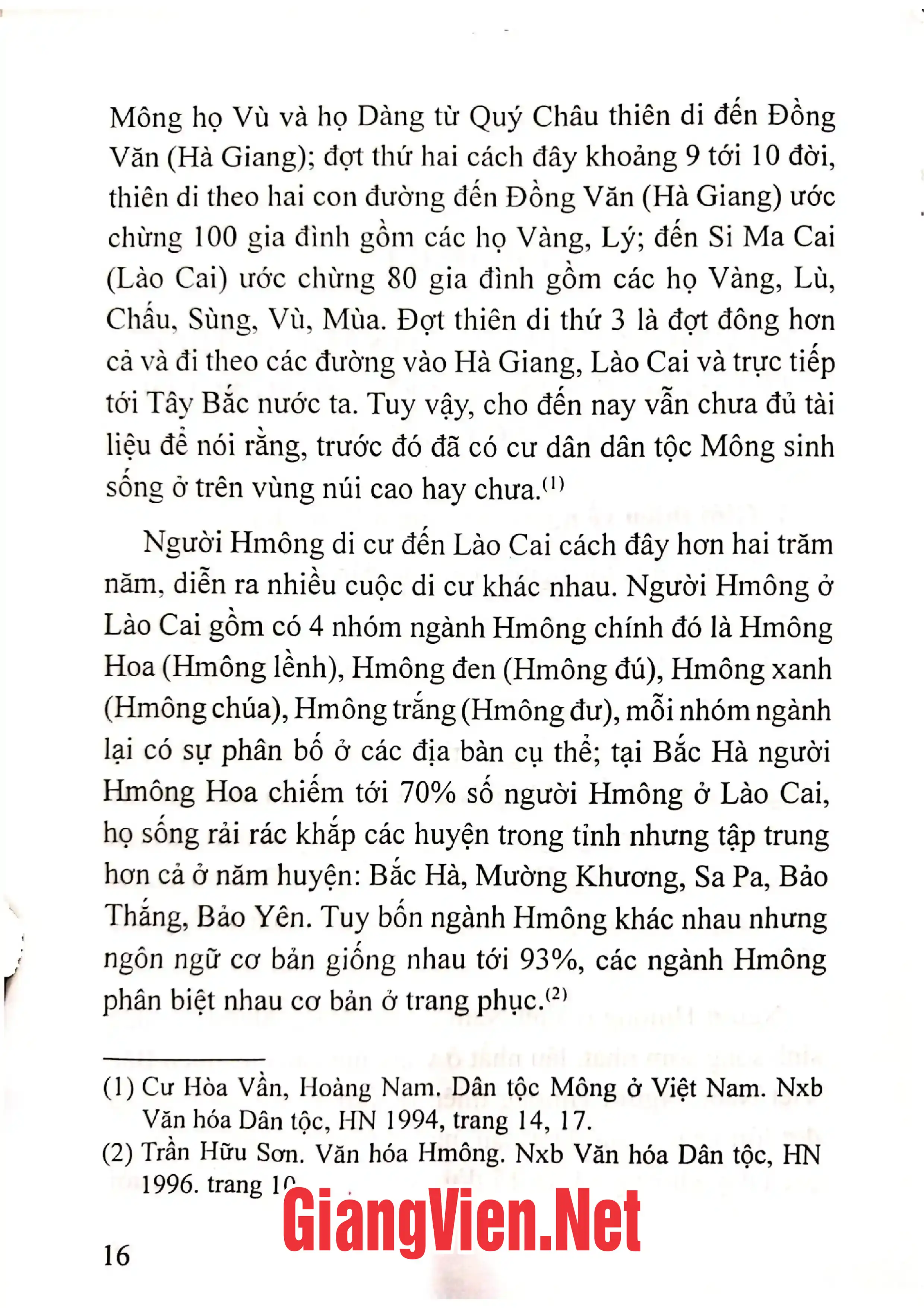 Nội dung trang phụ bản giới thiệu sách Ngôi nhà truyền thống người Hmông xã Bản Phố, huyện Bắc Hà, tỉnh Lào Cai
