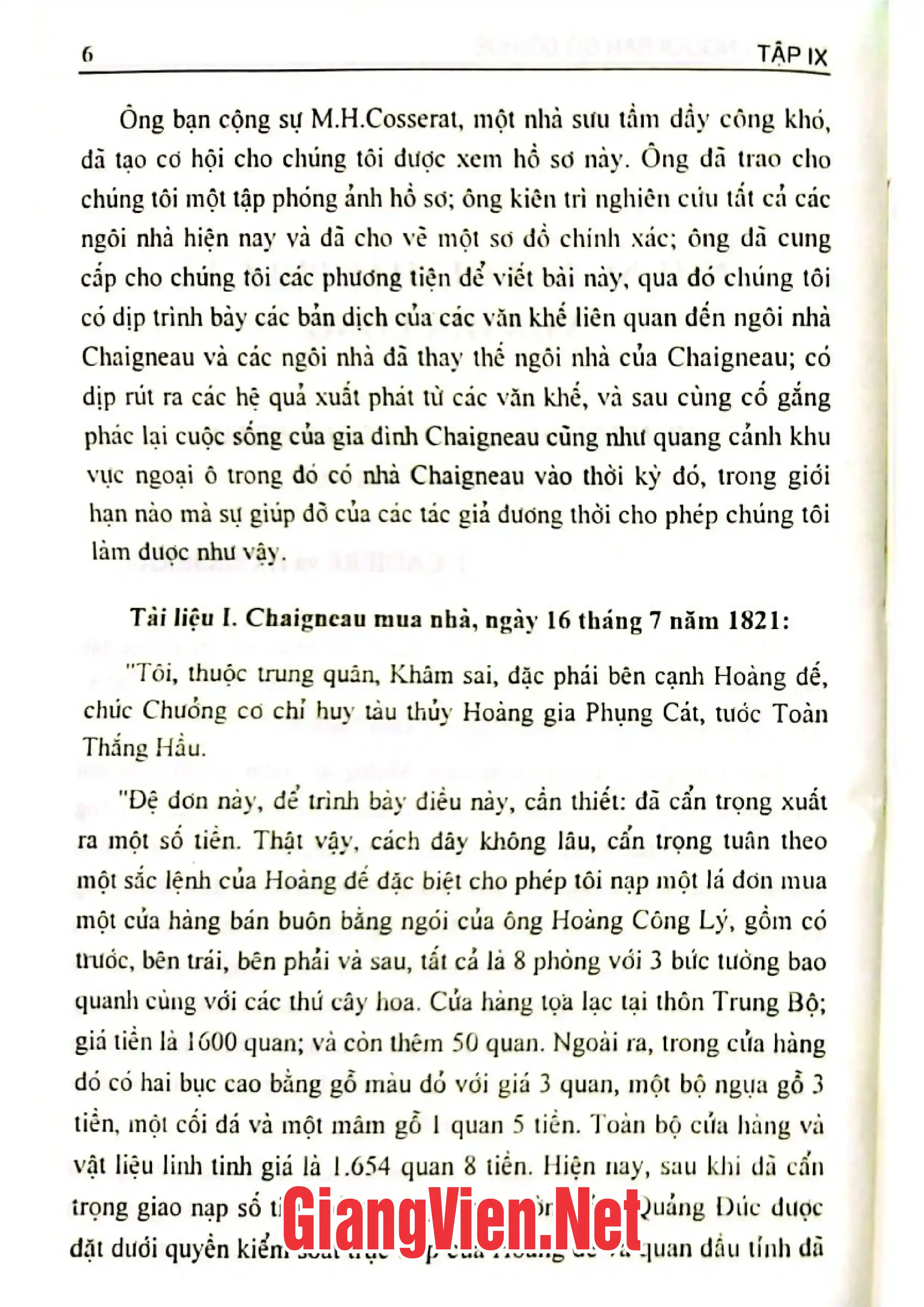 Ảnh minh họa nội dung cuốn sách: Những người bạn cố đô Huế, Tập 9: 1922
