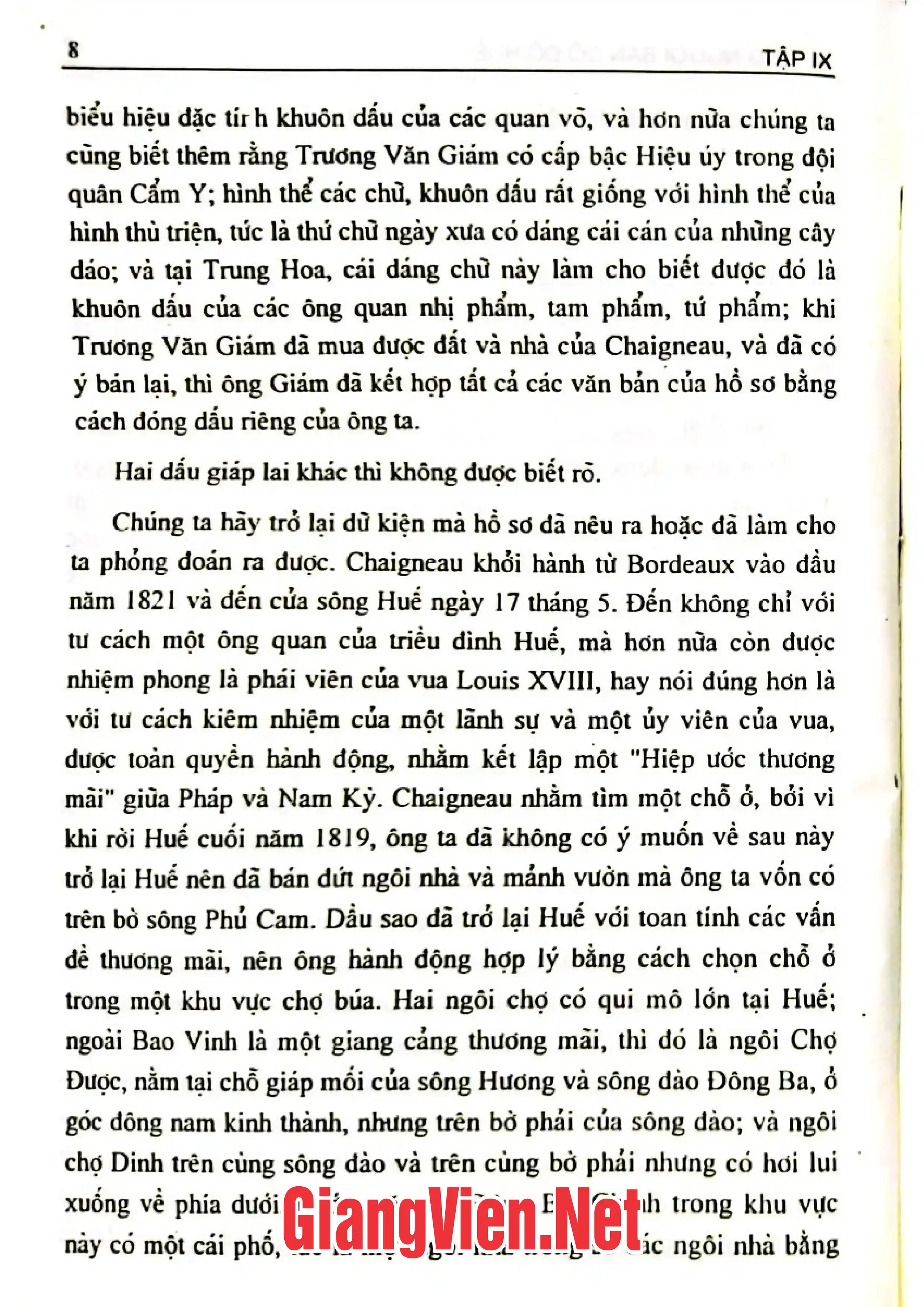 Ảnh minh họa nội dung cuốn sách: Những người bạn cố đô Huế, Tập 9: 1922