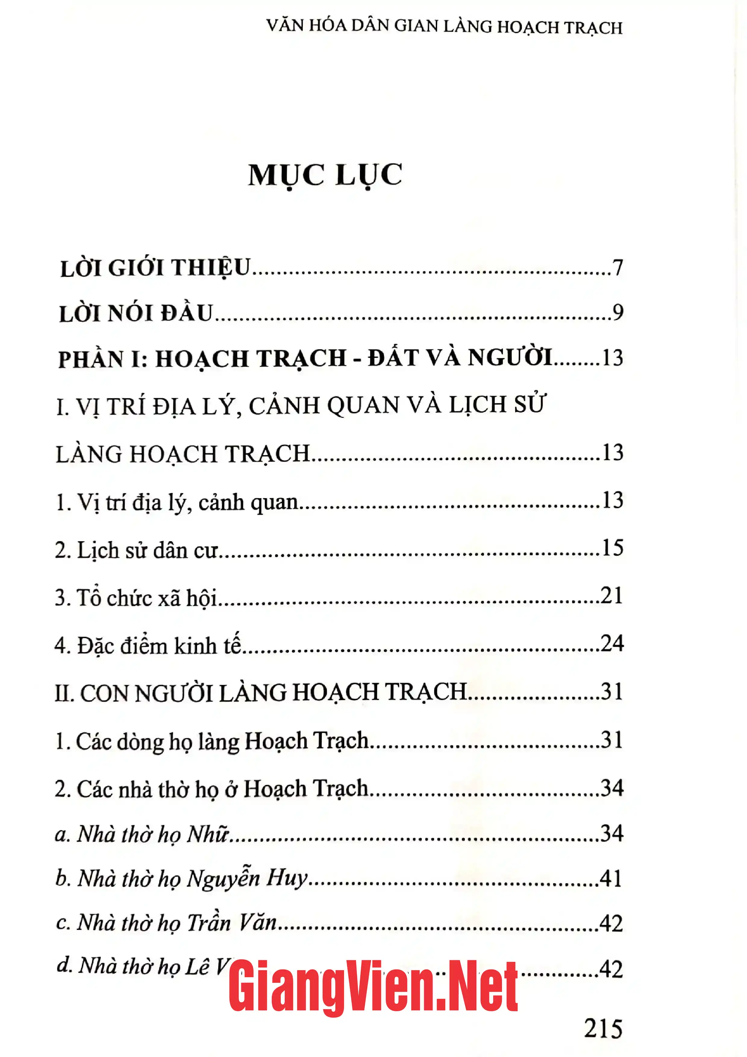 Trang bìa chính thức sách Văn hóa dân gian làng Hoạch Trạch