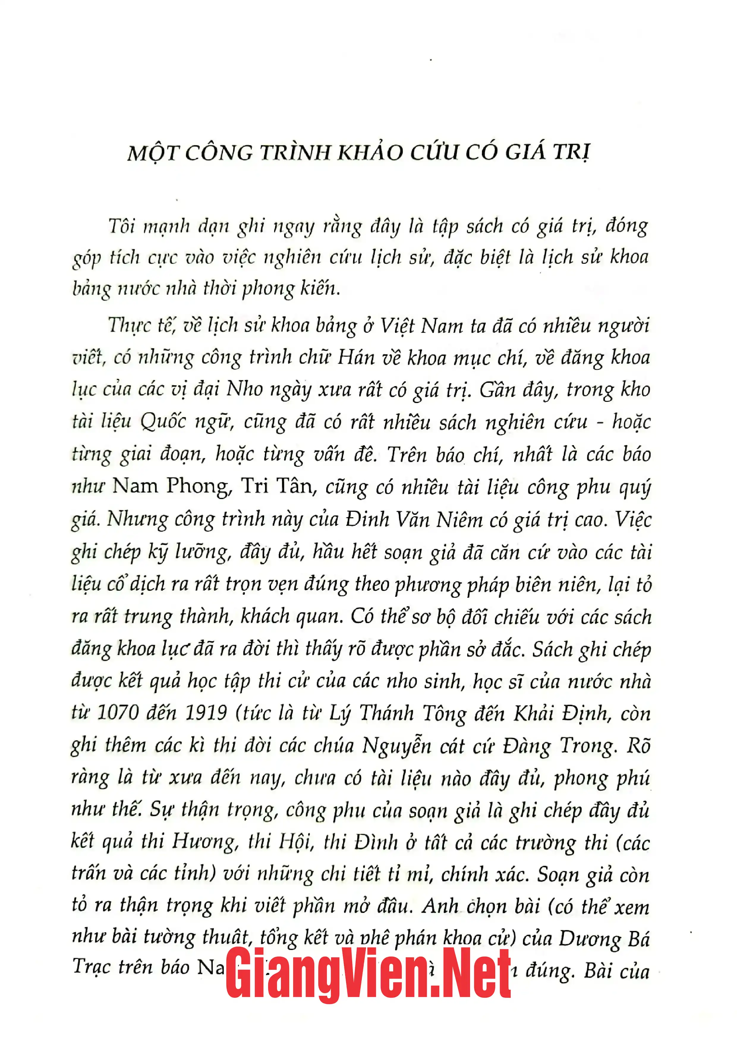 Ảnh minh họa nội dung cuốn sách: Thi cử học vị học hàm dưới các triều đại phong kiến Việt Nam