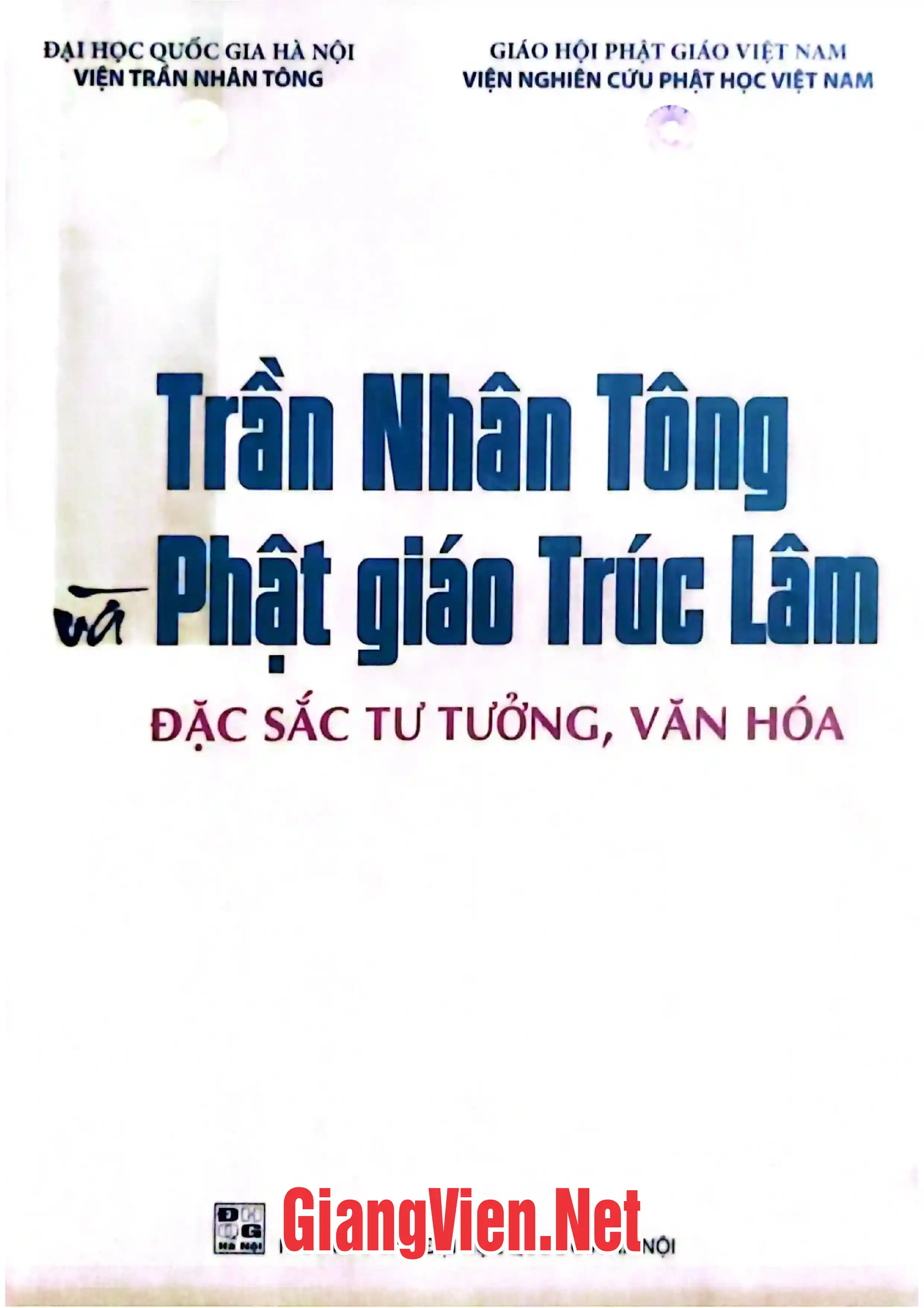 Ảnh bìa của Trần Nhân Tông và Phật giáo Trúc lâm đặc sắc tư tưởng, văn hóa