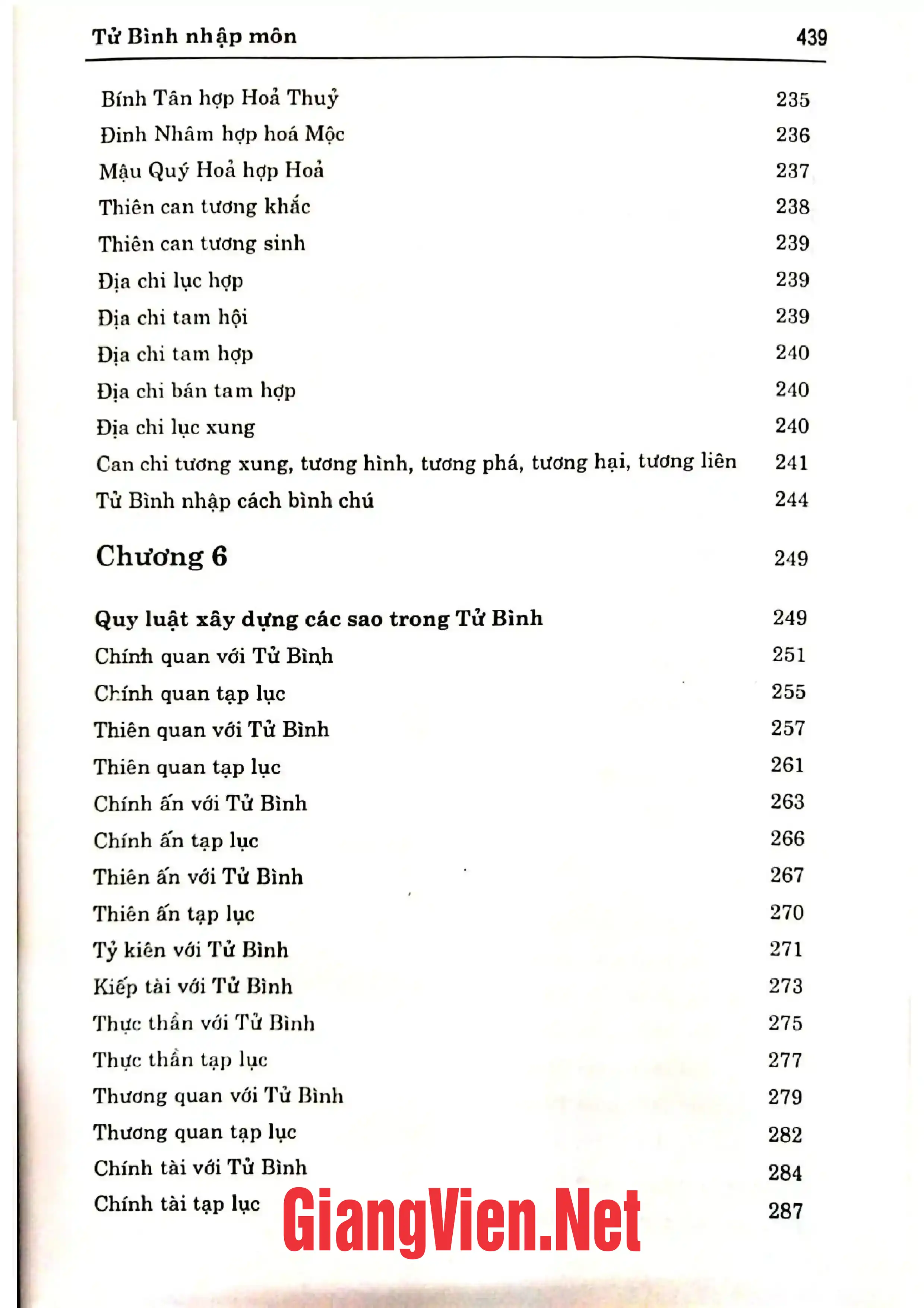 Nội dung mục lục và hình ảnh sách Tử Bình nhập môn - Trang 8