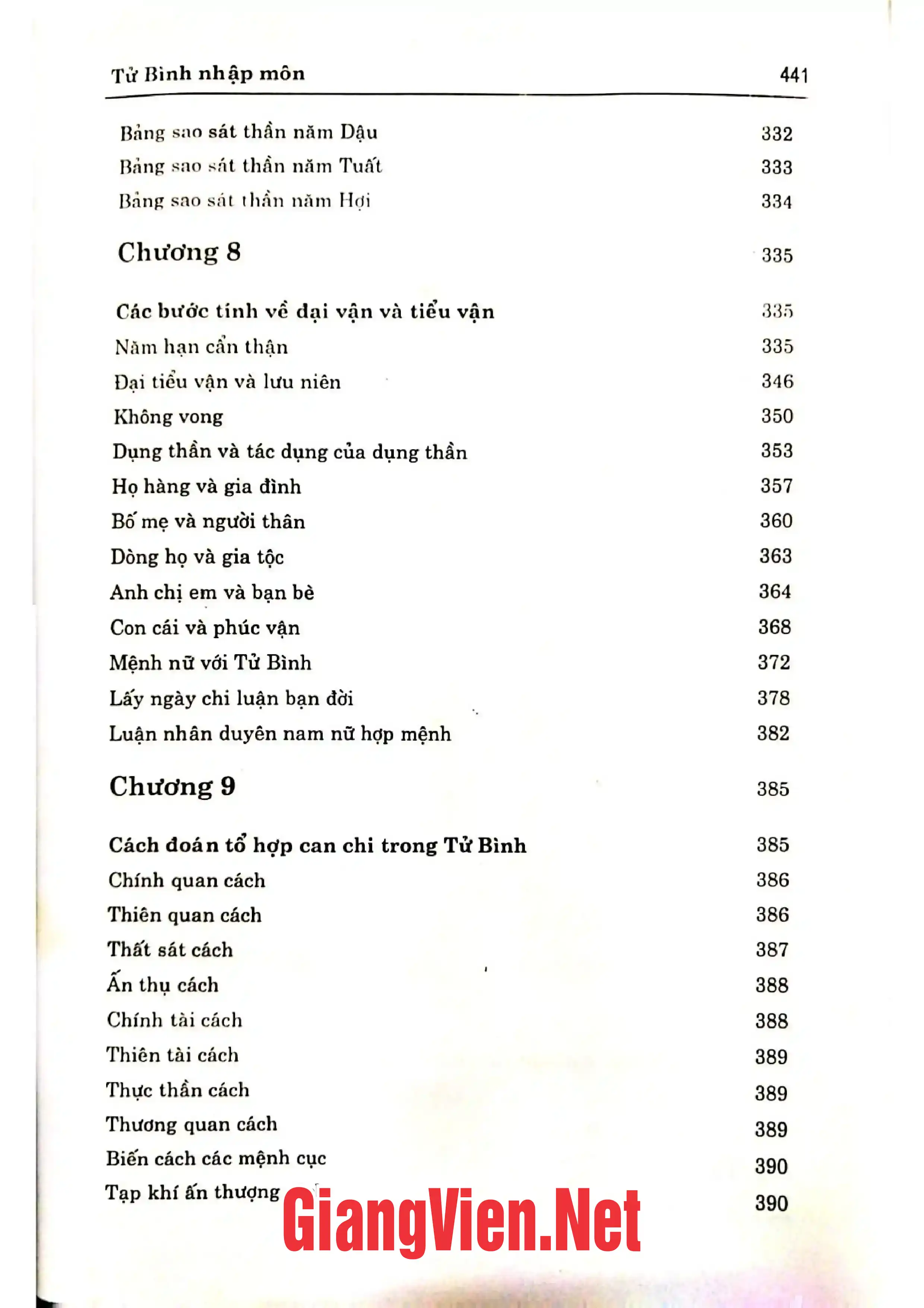 Nội dung mục lục và hình ảnh sách Tử Bình nhập môn - Trang 10