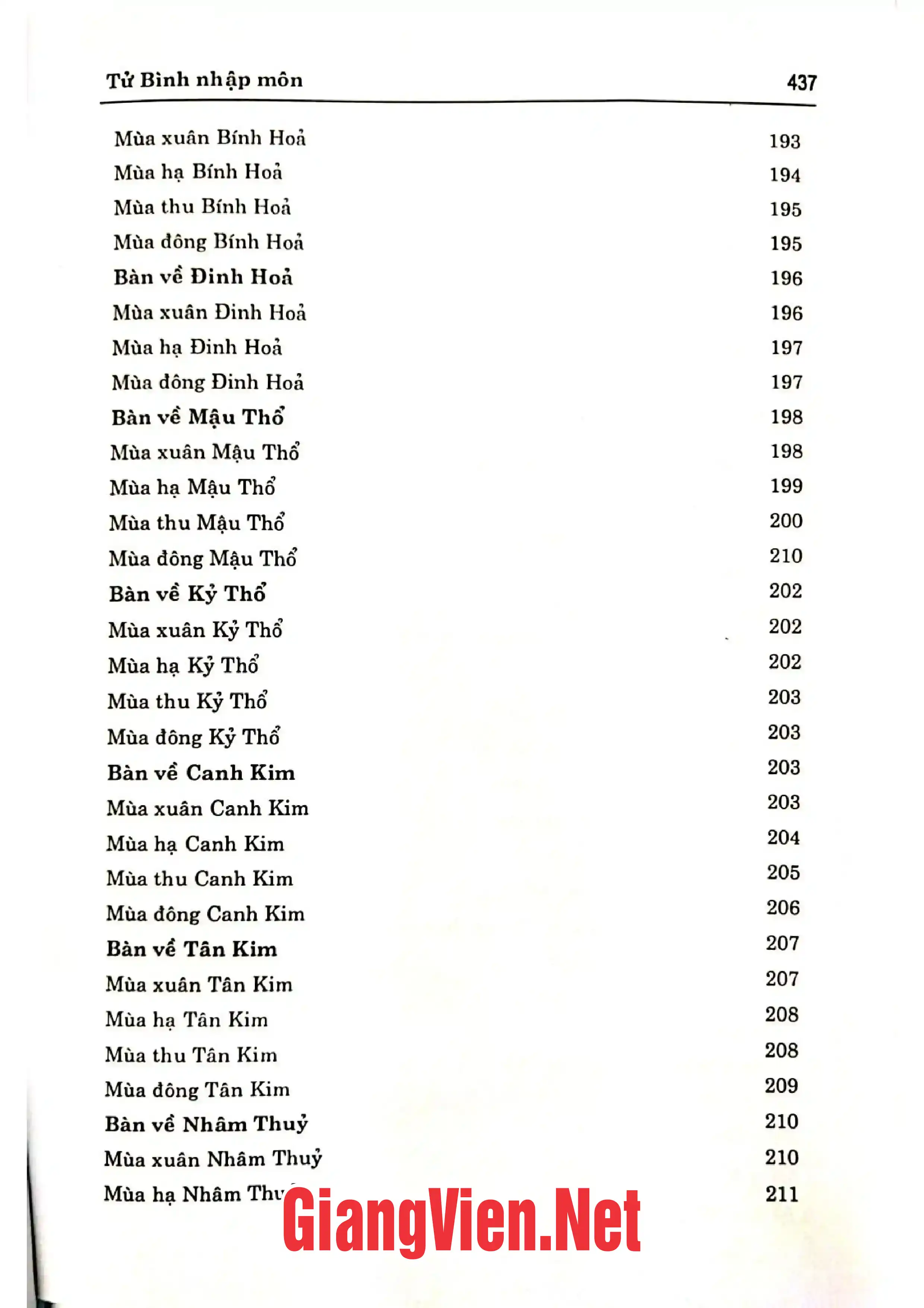 Nội dung mục lục và hình ảnh sách Tử Bình nhập môn - Trang 6