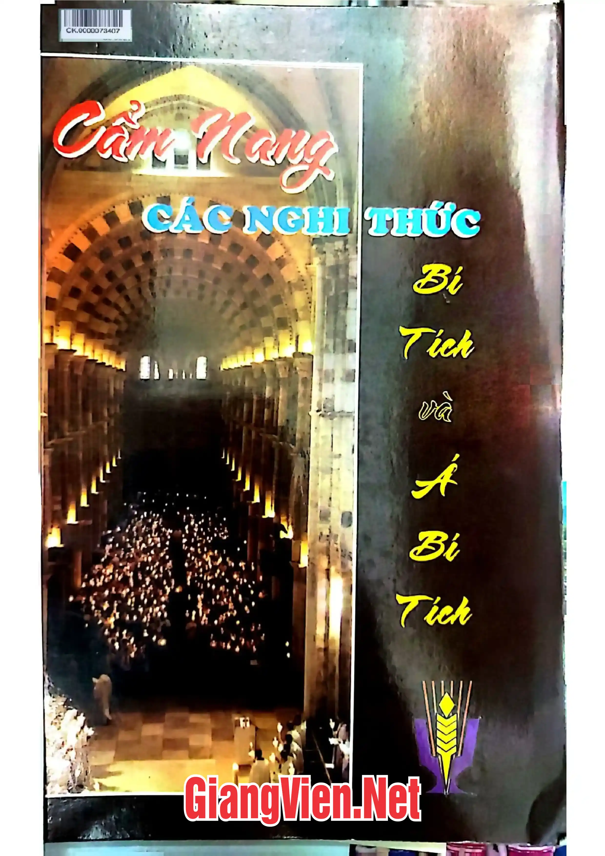 Ảnh bìa của Cẩm nang các nghi thức bí tích và á bí tích