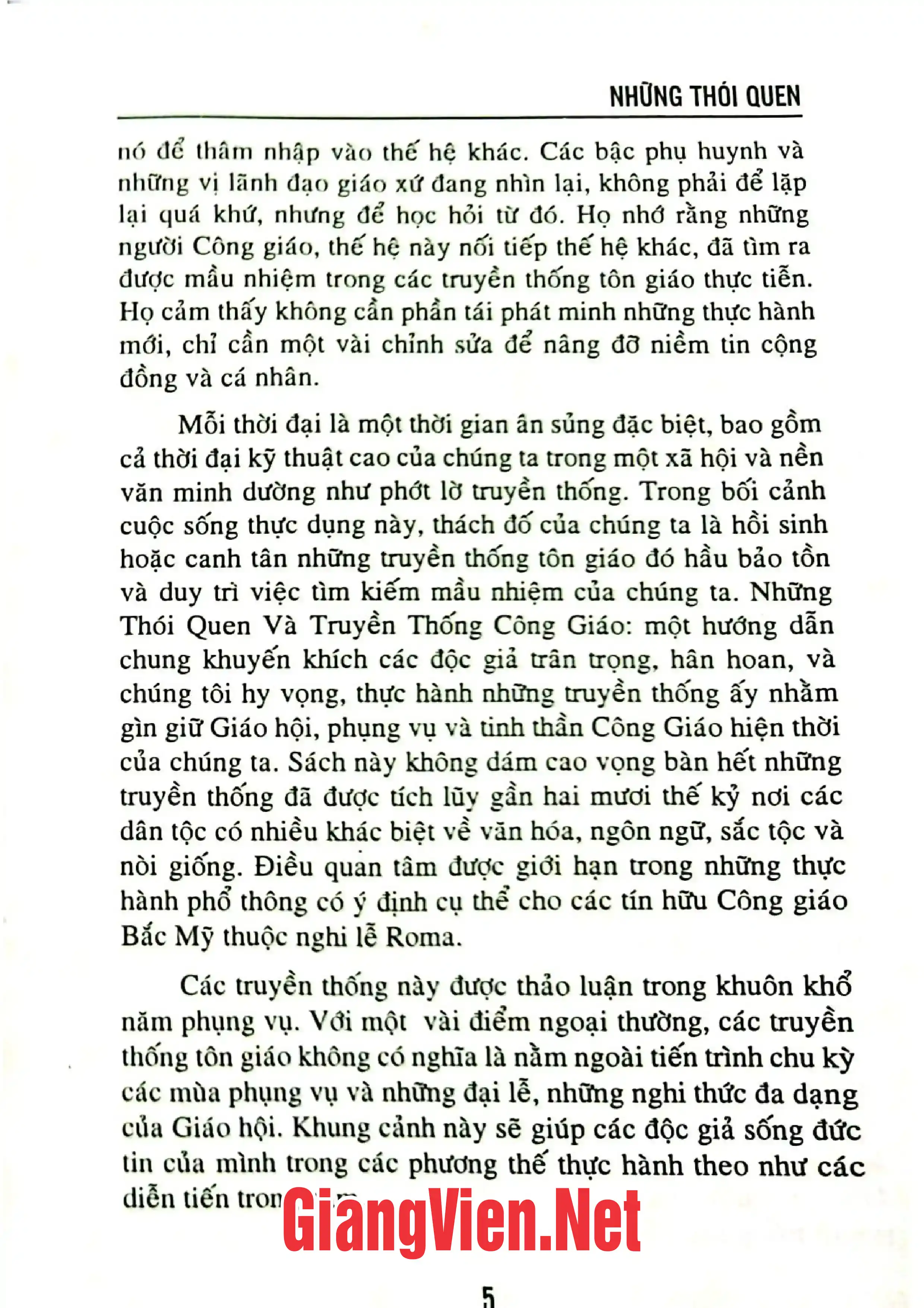 Mục lục chi tiết trang 3 sách Những thói quen và truyền thống Công giáo hướng dẫn chung