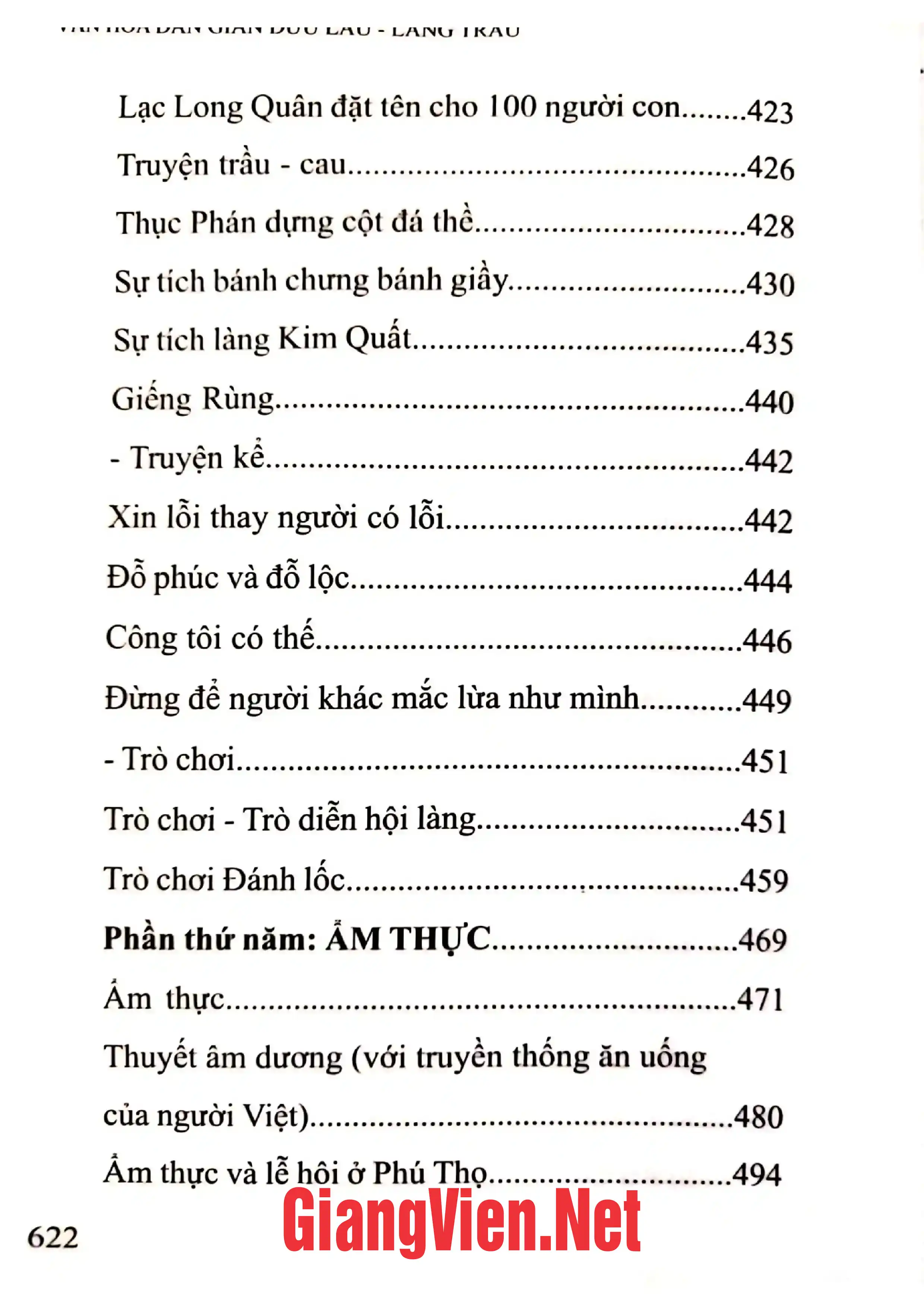 Nội dung mục lục và hình ảnh sách Văn hóa dân gian Dữu Lâu - Làng Trẩu - Trang 5