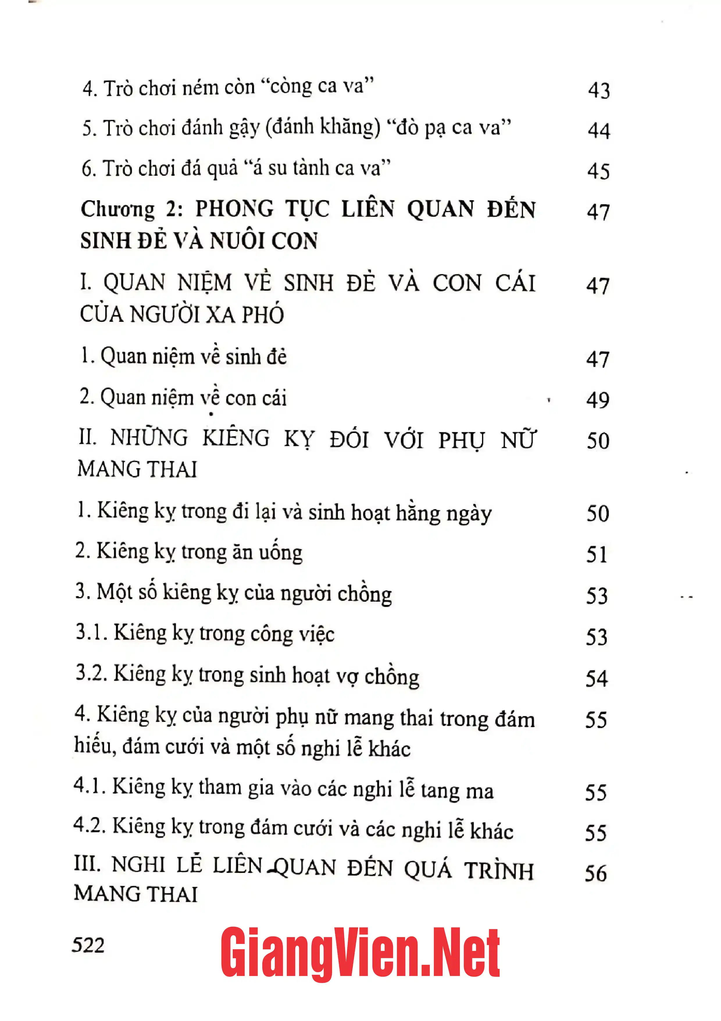 Mục lục chi tiết trang 1 sách Văn hóa dân gian người Xá Phó ở Lào Cai tập 2