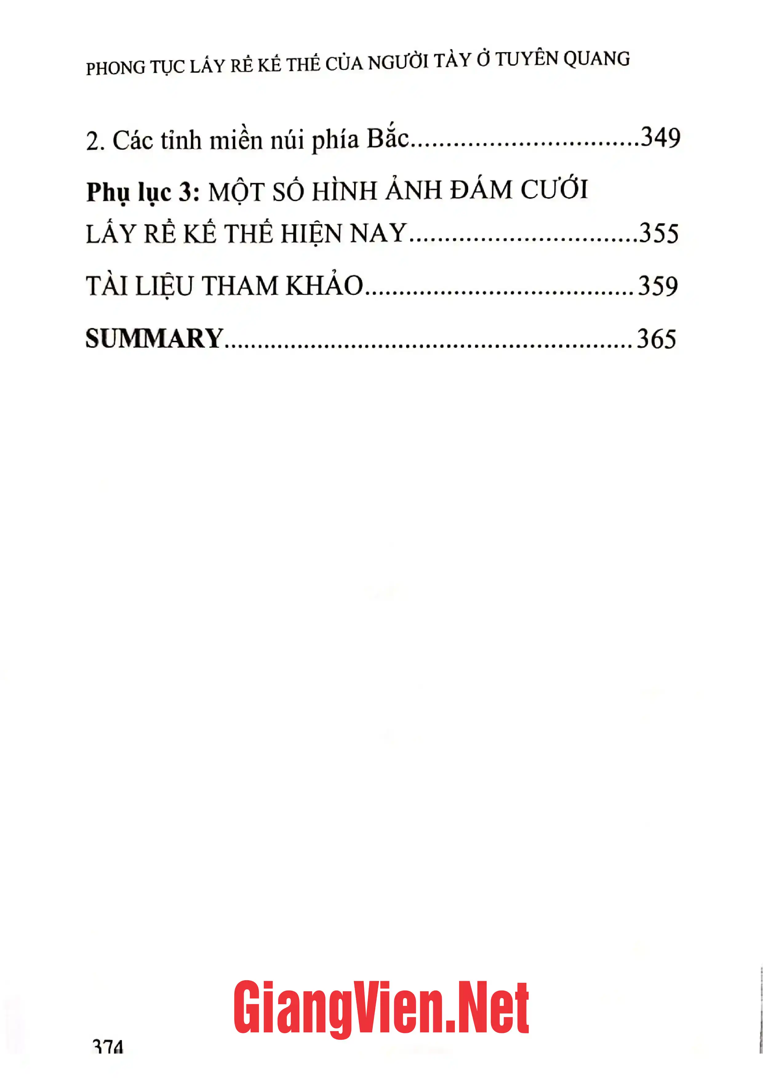 Nội dung mục lục và hình ảnh sách Phong tục lấy rể kế thế của người Tày ở Tuyên Quang - Trang 7
