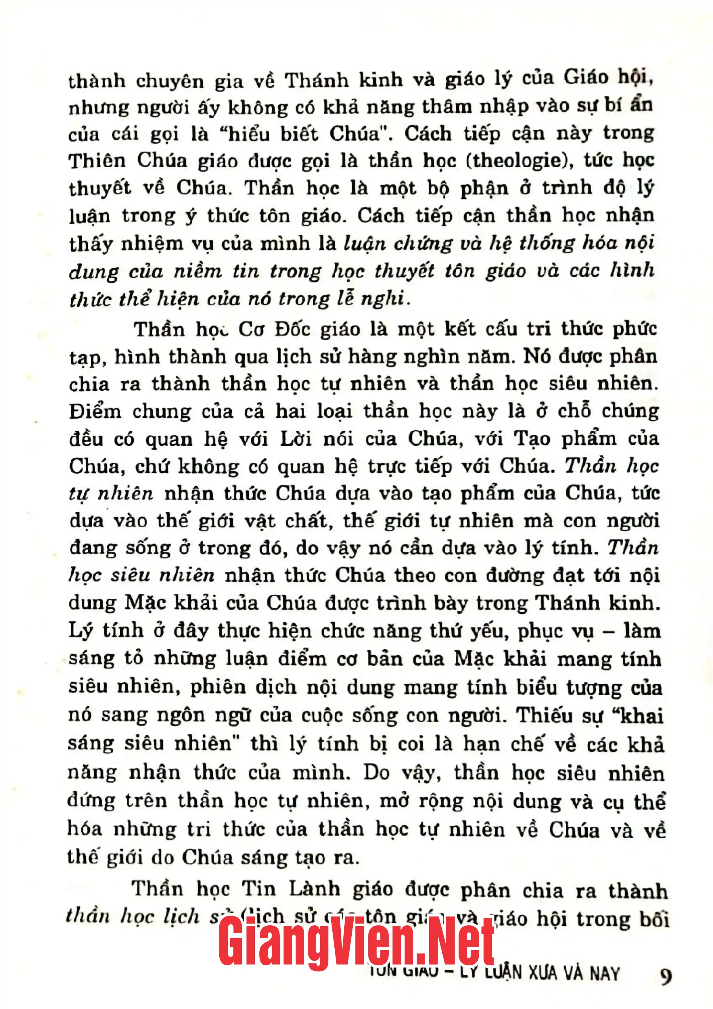 Ảnh minh họa nội dung cuốn sách: Tôn giáo lý luận xưa và nay