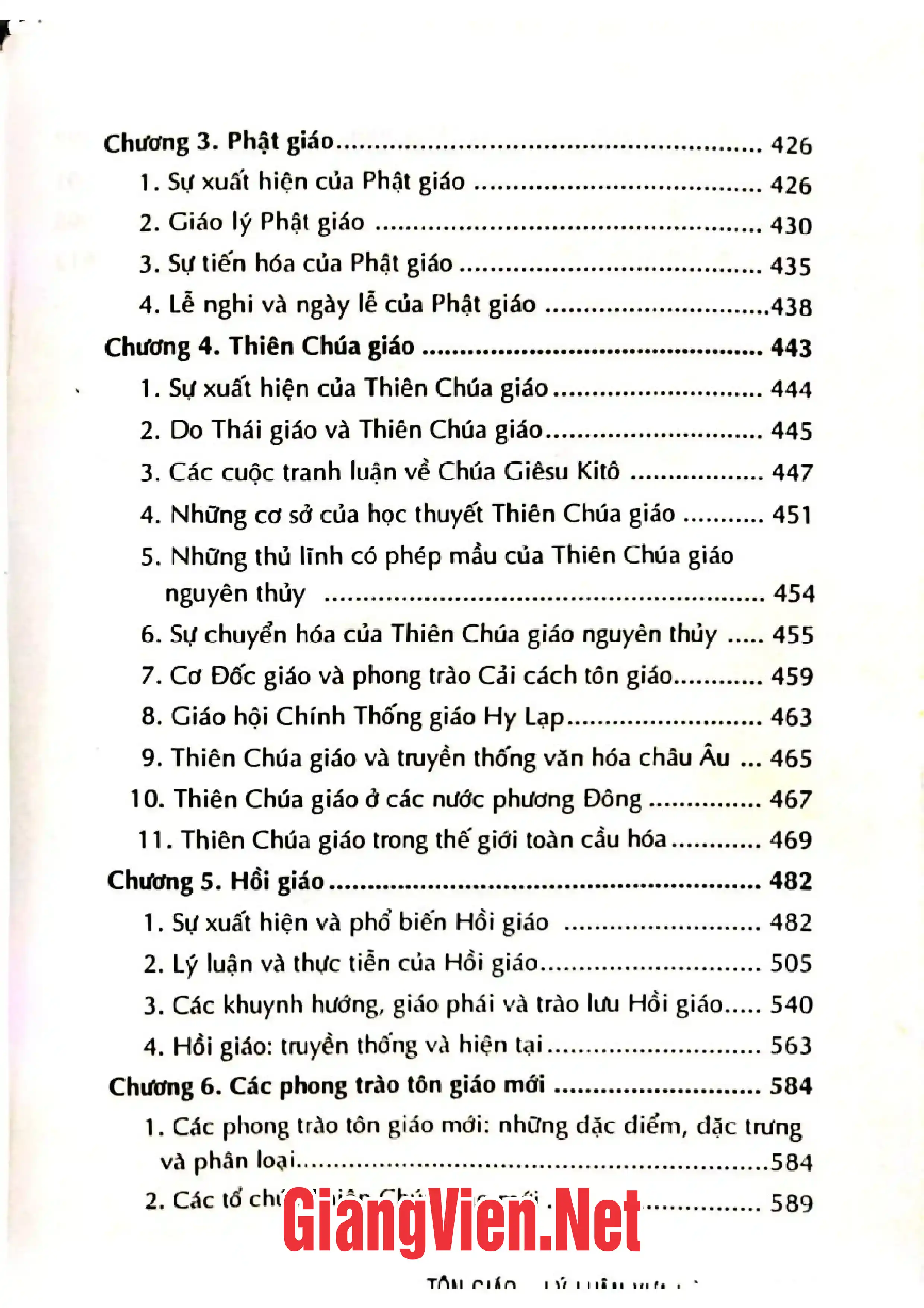 Ảnh minh họa nội dung cuốn sách: Tôn giáo lý luận xưa và nay
