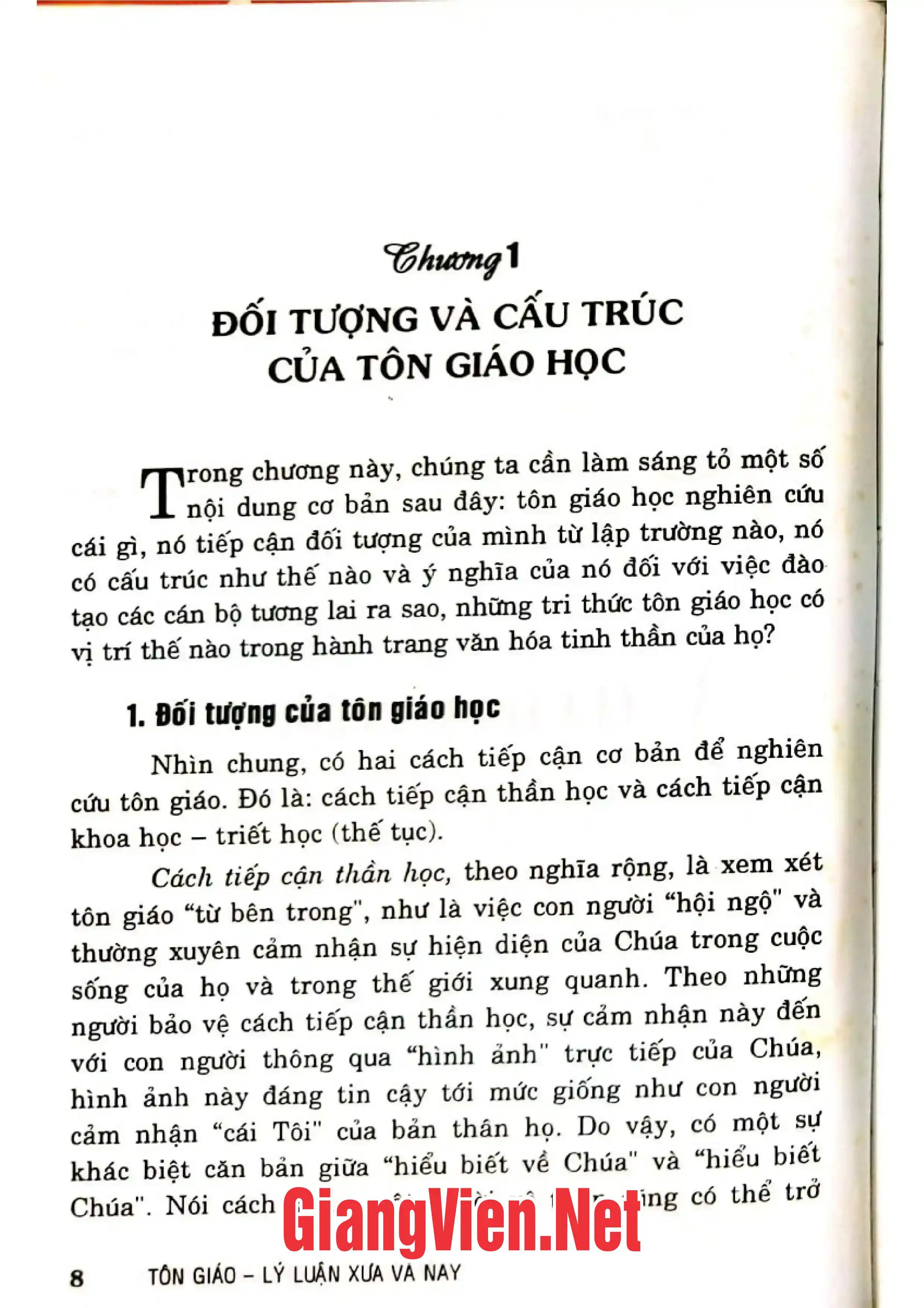 Ảnh minh họa nội dung cuốn sách: Tôn giáo lý luận xưa và nay