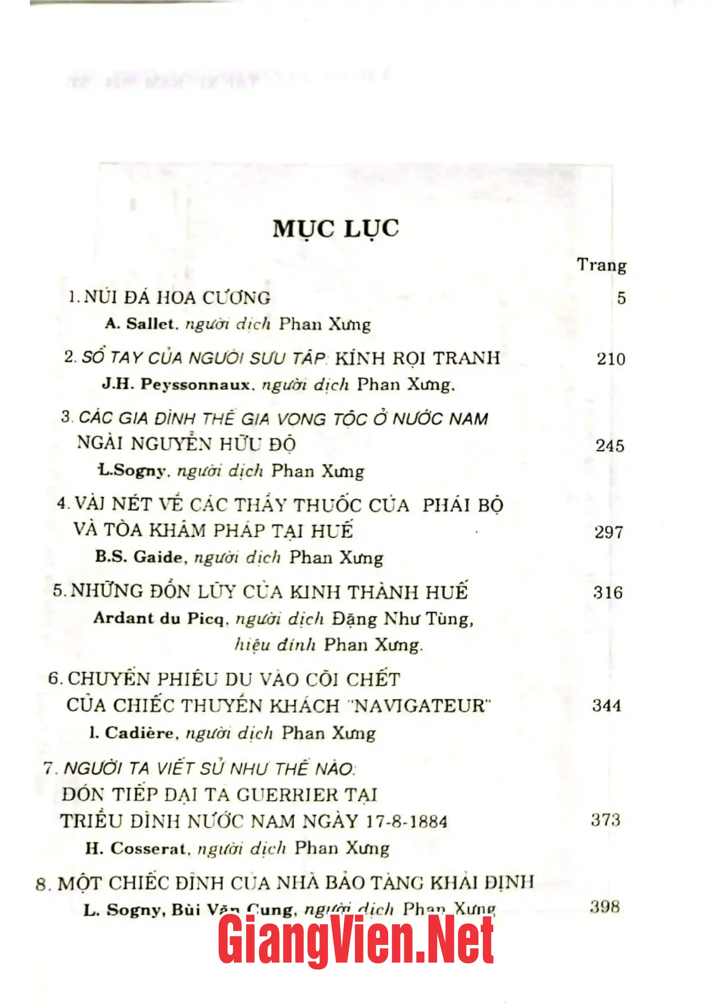 Ảnh minh họa nội dung cuốn sách: Những người bạn cố đô Huế, Tập 11: 1924
