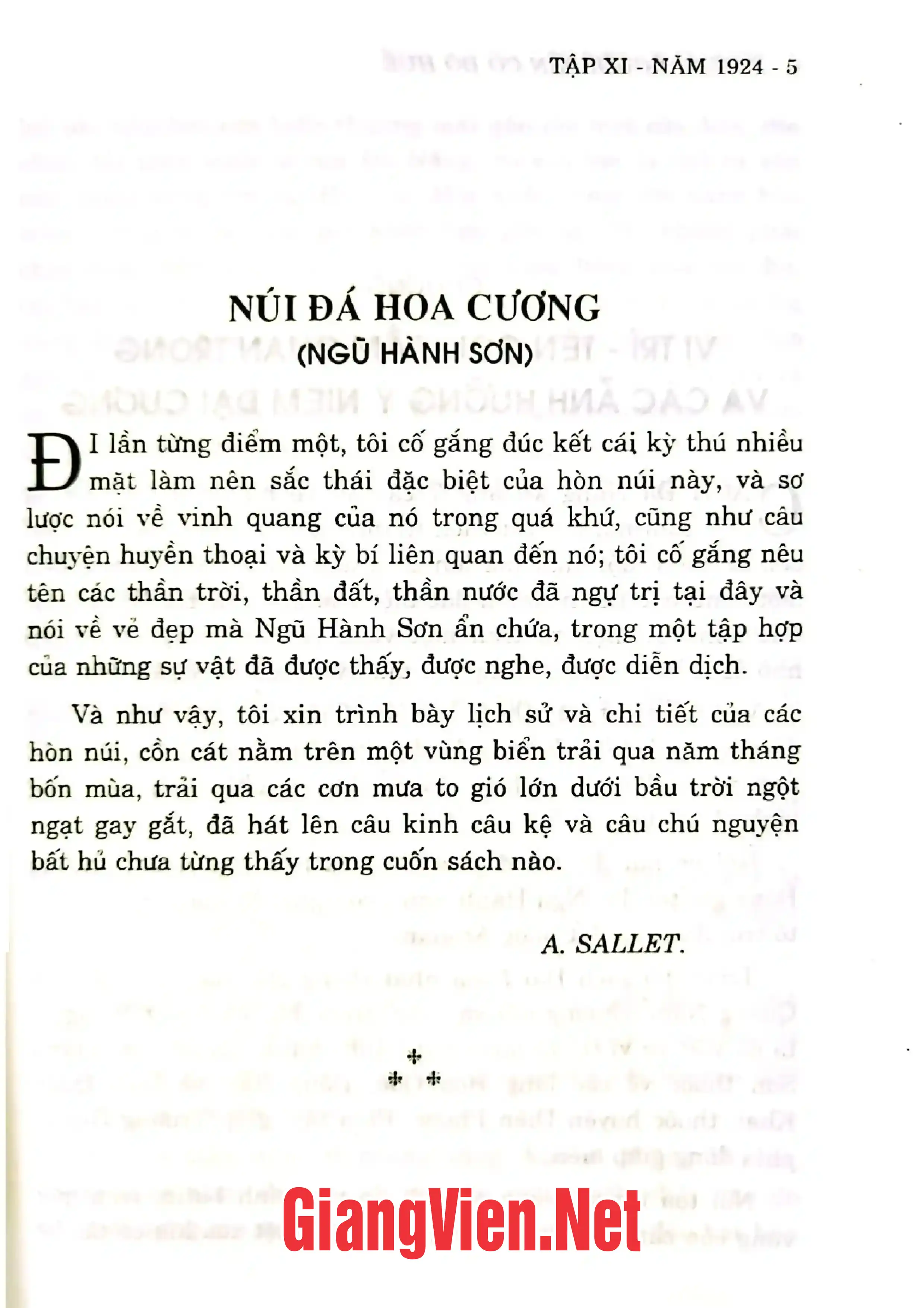 Ảnh minh họa nội dung cuốn sách: Những người bạn cố đô Huế, Tập 11: 1924