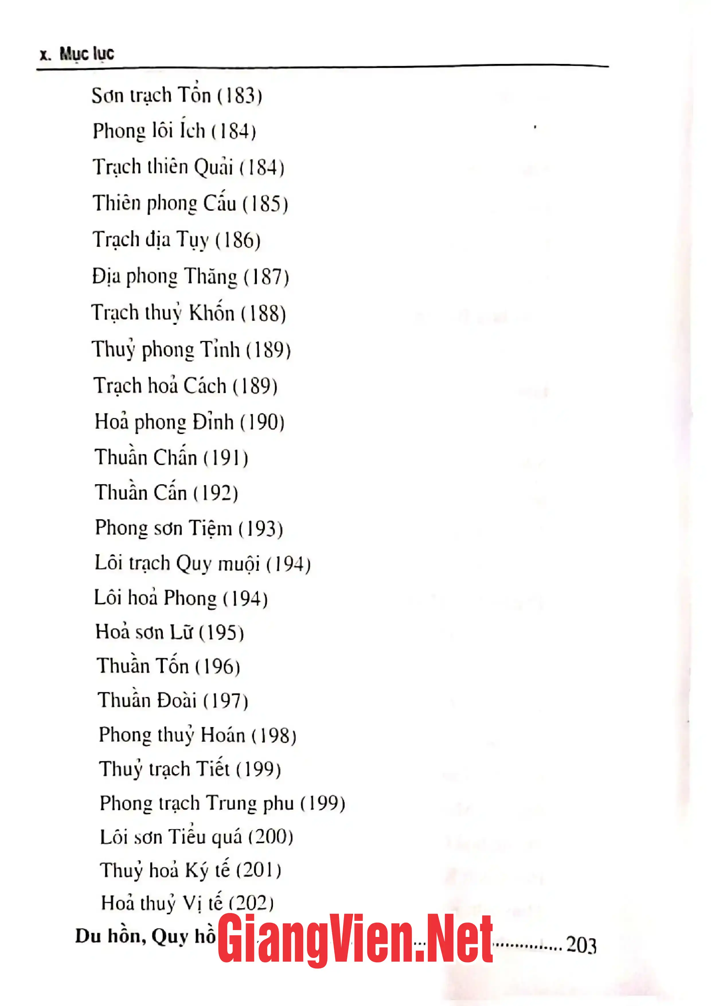 Nội dung mục lục và hình ảnh sách Dịch học ngũ linh - Trang 5
