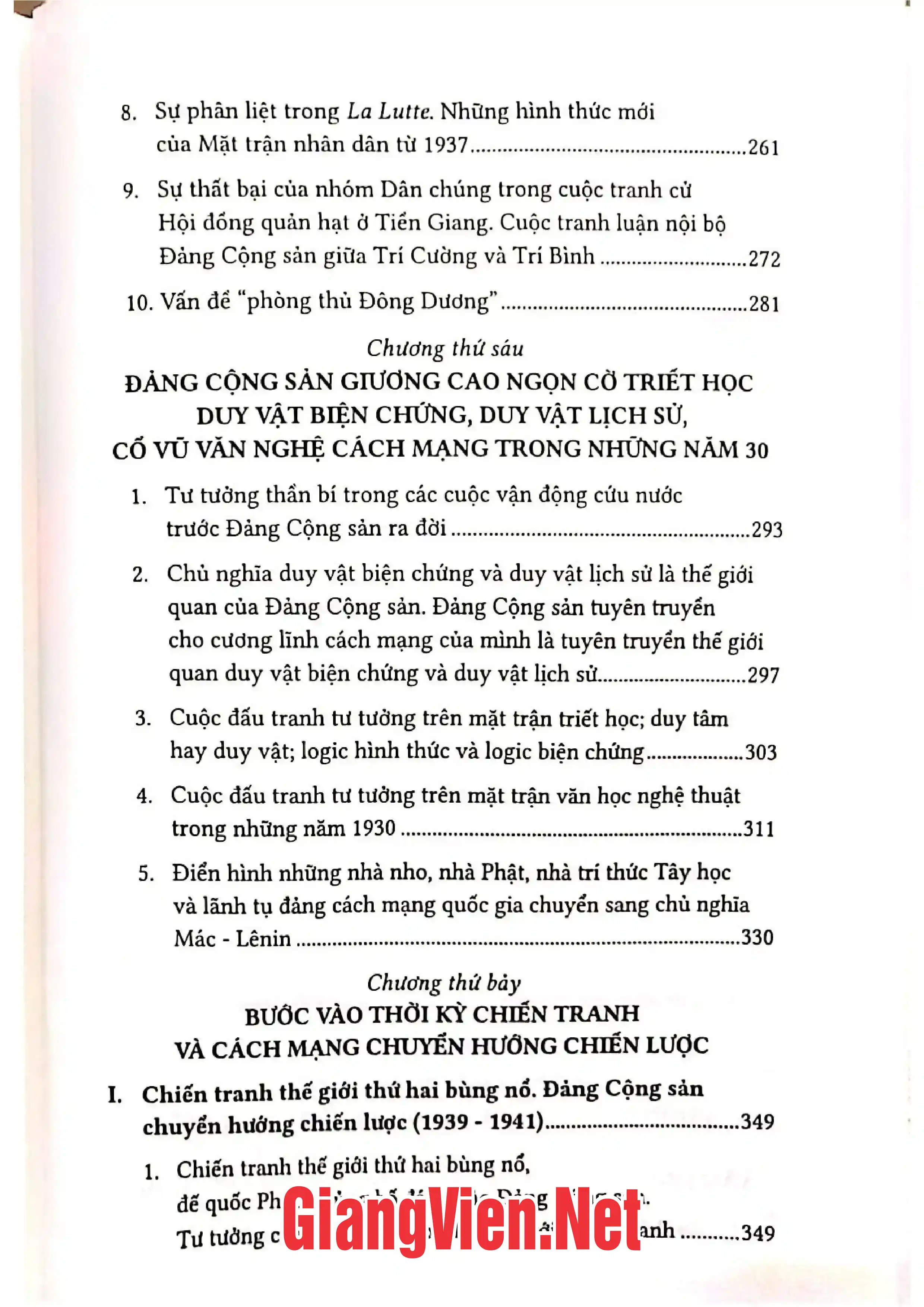 Nội dung mục lục và hình ảnh sách Sự phát triển của tư tưởng Việt Nam từ thế kỷ 19 đến cách mạng tháng Tám, Tập 3 - Trang 5