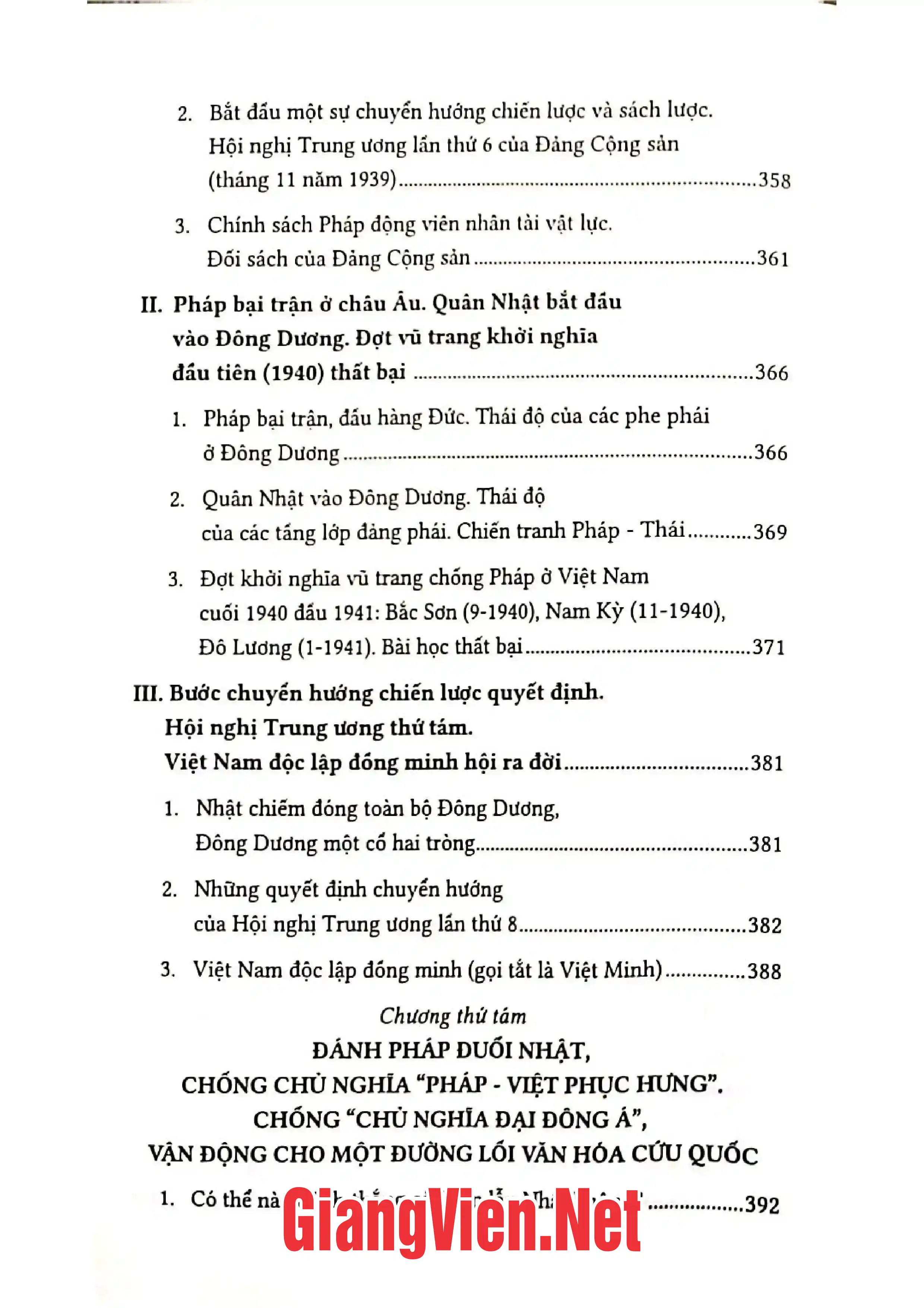 Nội dung mục lục và hình ảnh sách Sự phát triển của tư tưởng Việt Nam từ thế kỷ 19 đến cách mạng tháng Tám, Tập 3 - Trang 6