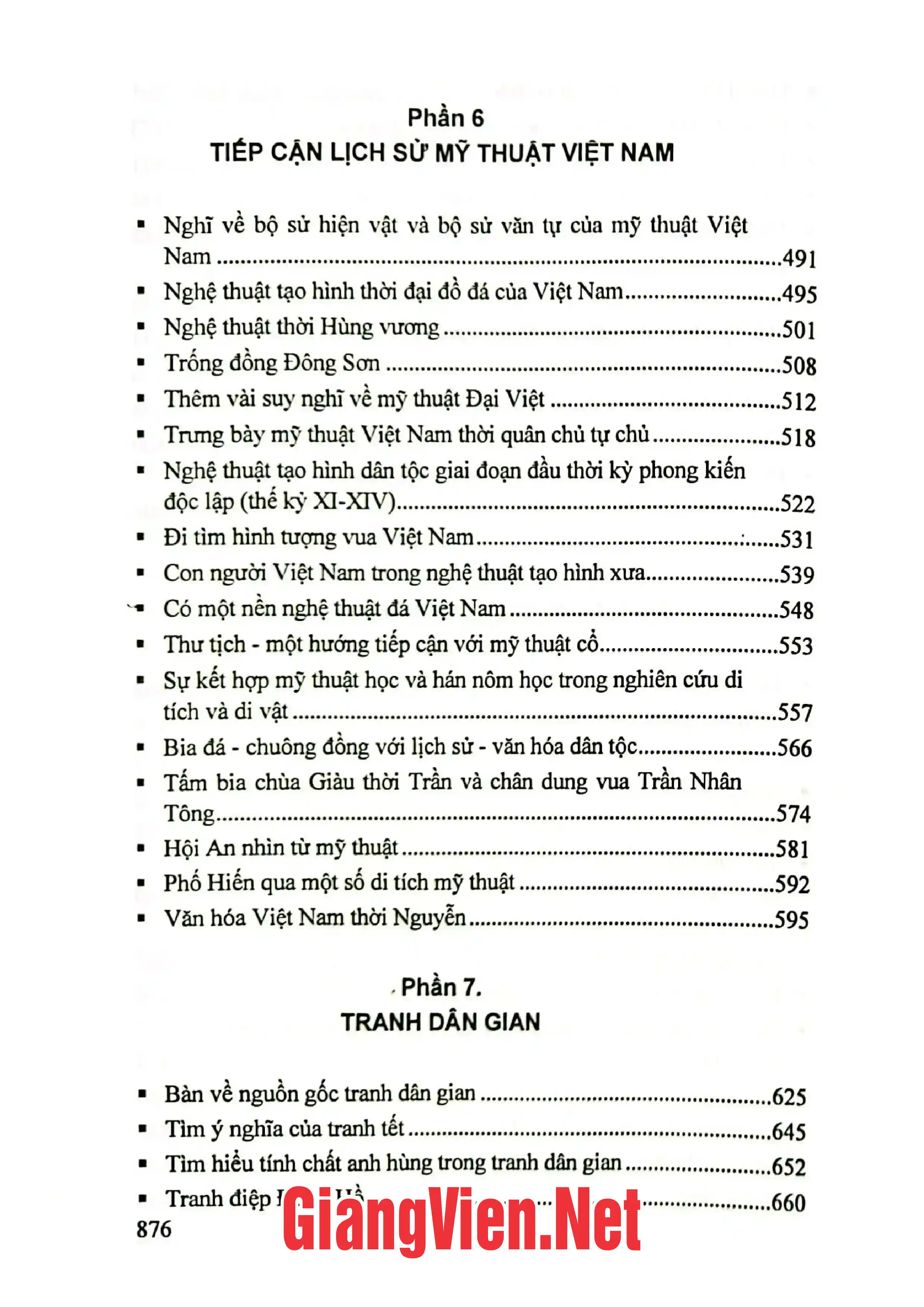 Nội dung trang phụ bản giới thiệu sách Văn hóa Việt Nam nhìn từ Mỹ thuật