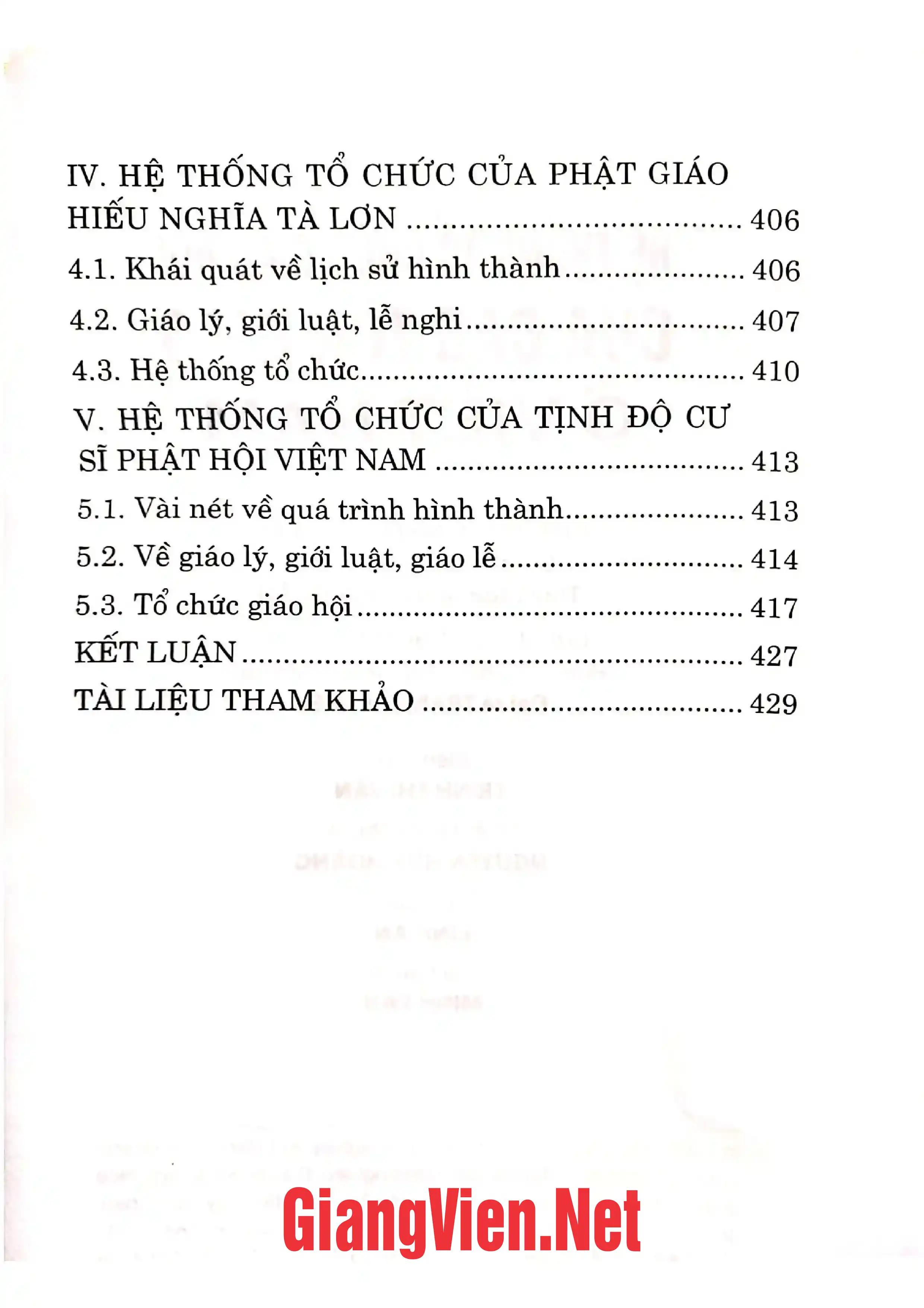 Ảnh minh họa nội dung cuốn sách: Hệ thống tổ chức Giáo hội của các tôn giáo ở Việt Nam