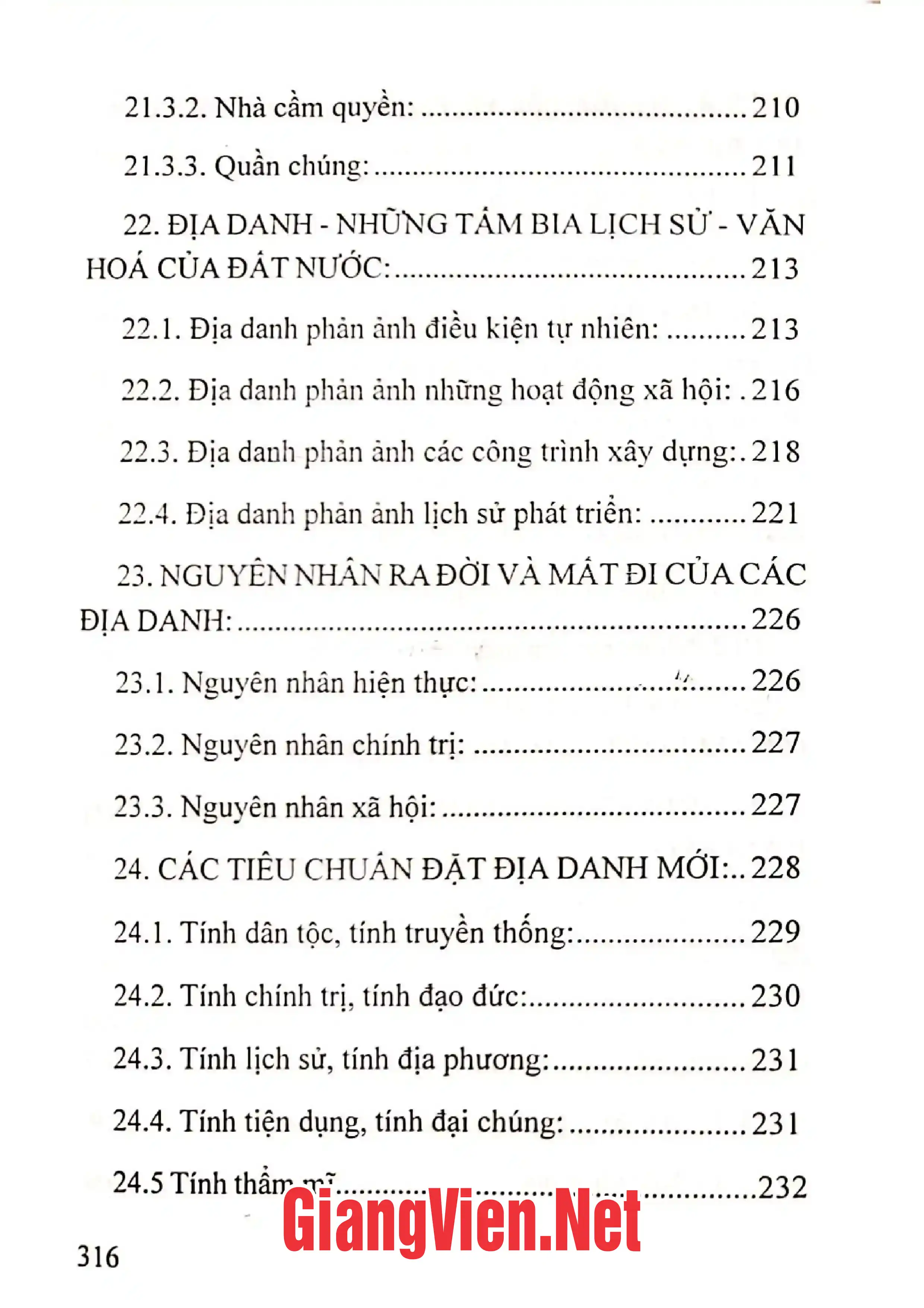 Nội dung mục lục và hình ảnh sách Địa danh học Việt Nam - Trang 7