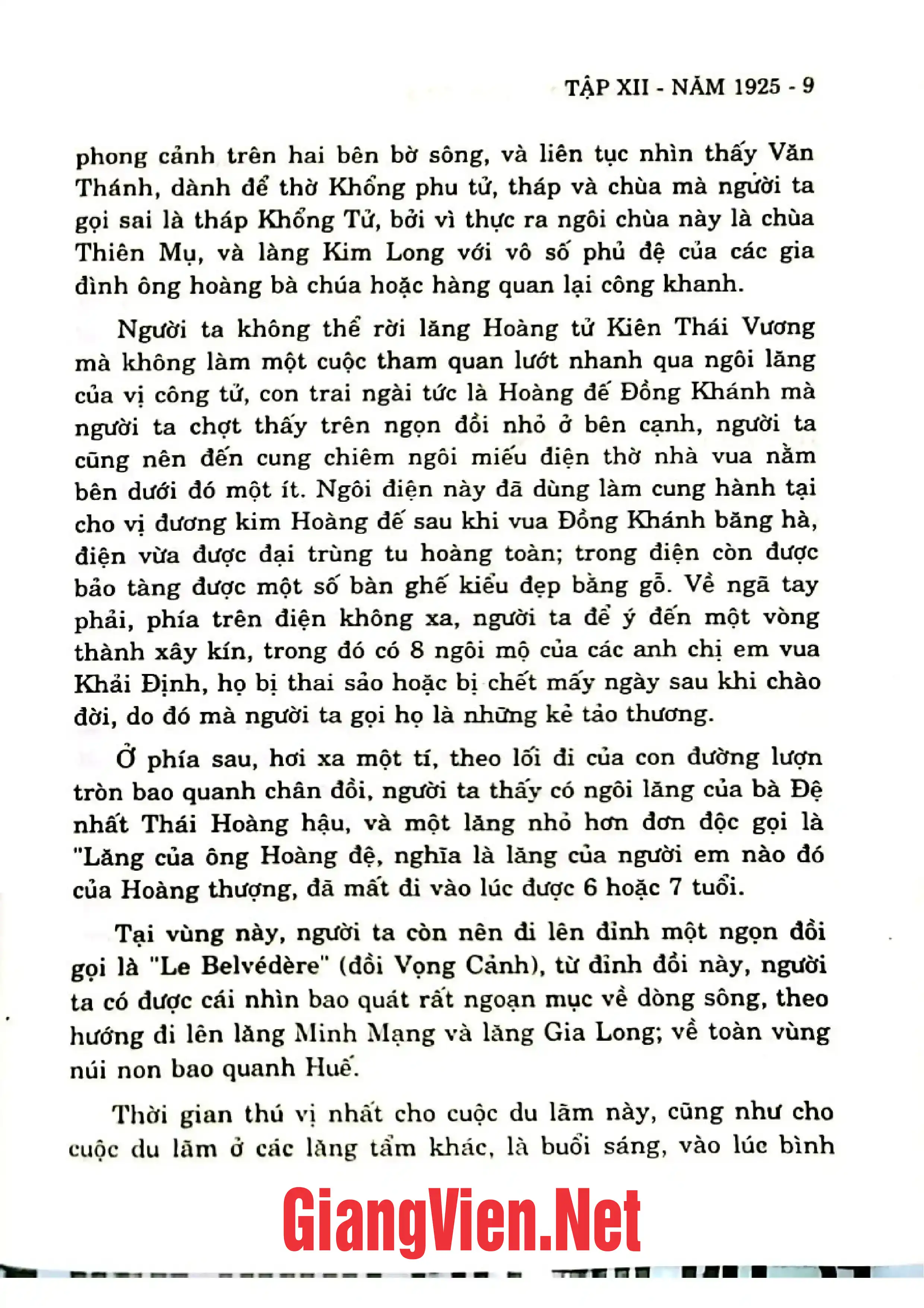 Nội dung mục lục và hình ảnh sách Những người bạn cố đô Huế, Tập 12: 1925 - Trang 6