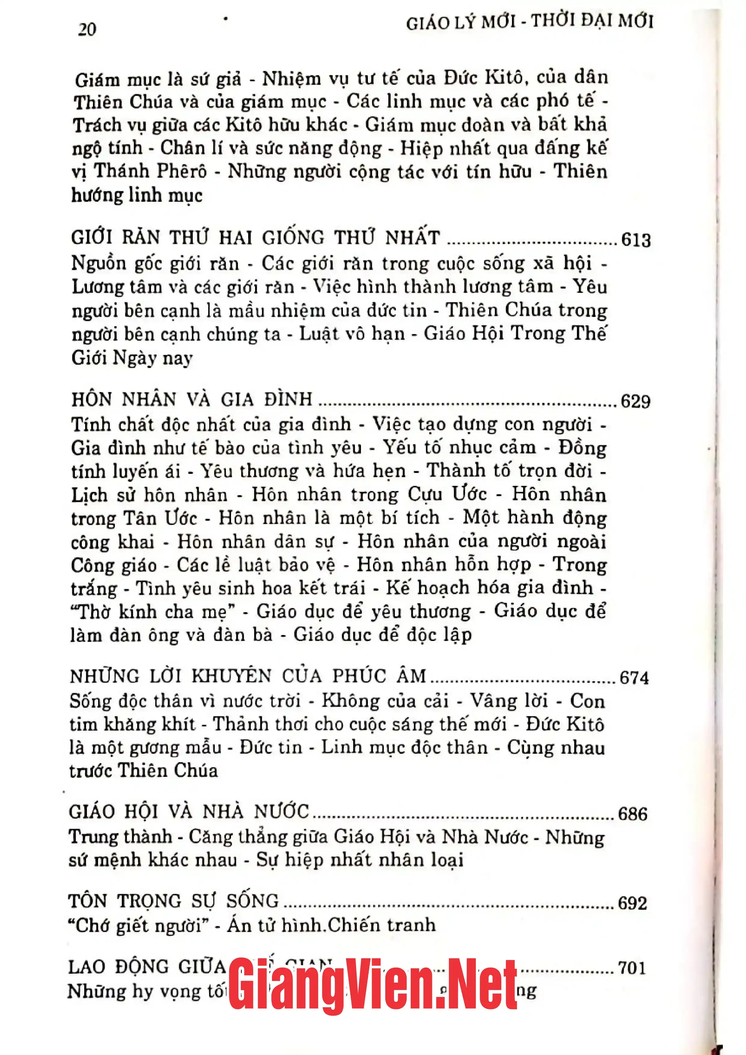 Nội dung mục lục và hình ảnh sách Giáo lý mới Thời đại mới Đức tin Công giáo - Trang 7