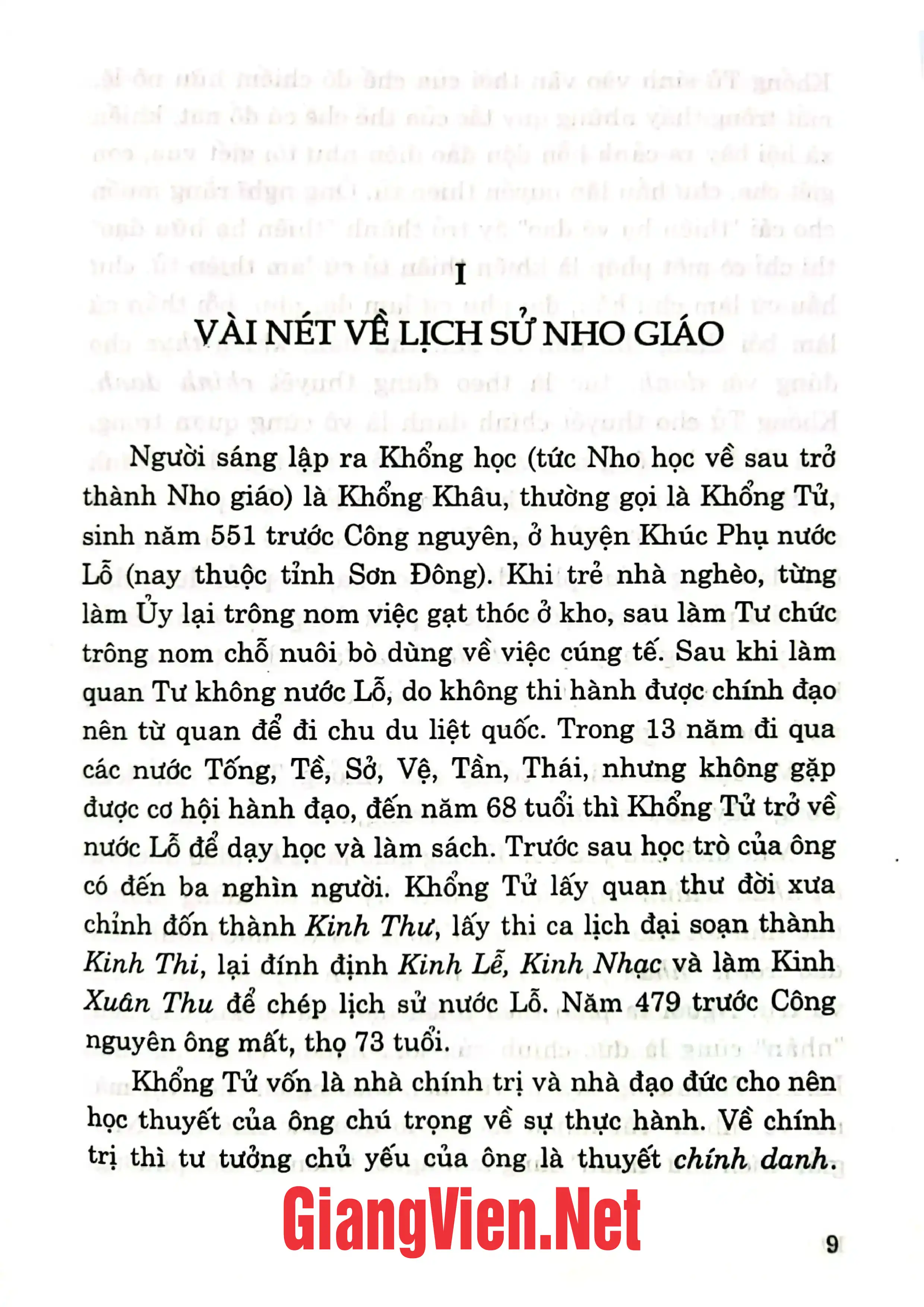 Mục lục chi tiết trang 3 sách Góp phần tìm hiểu Nho giáo, nho sỹ, trí thức Việt Nam trước năm 1945