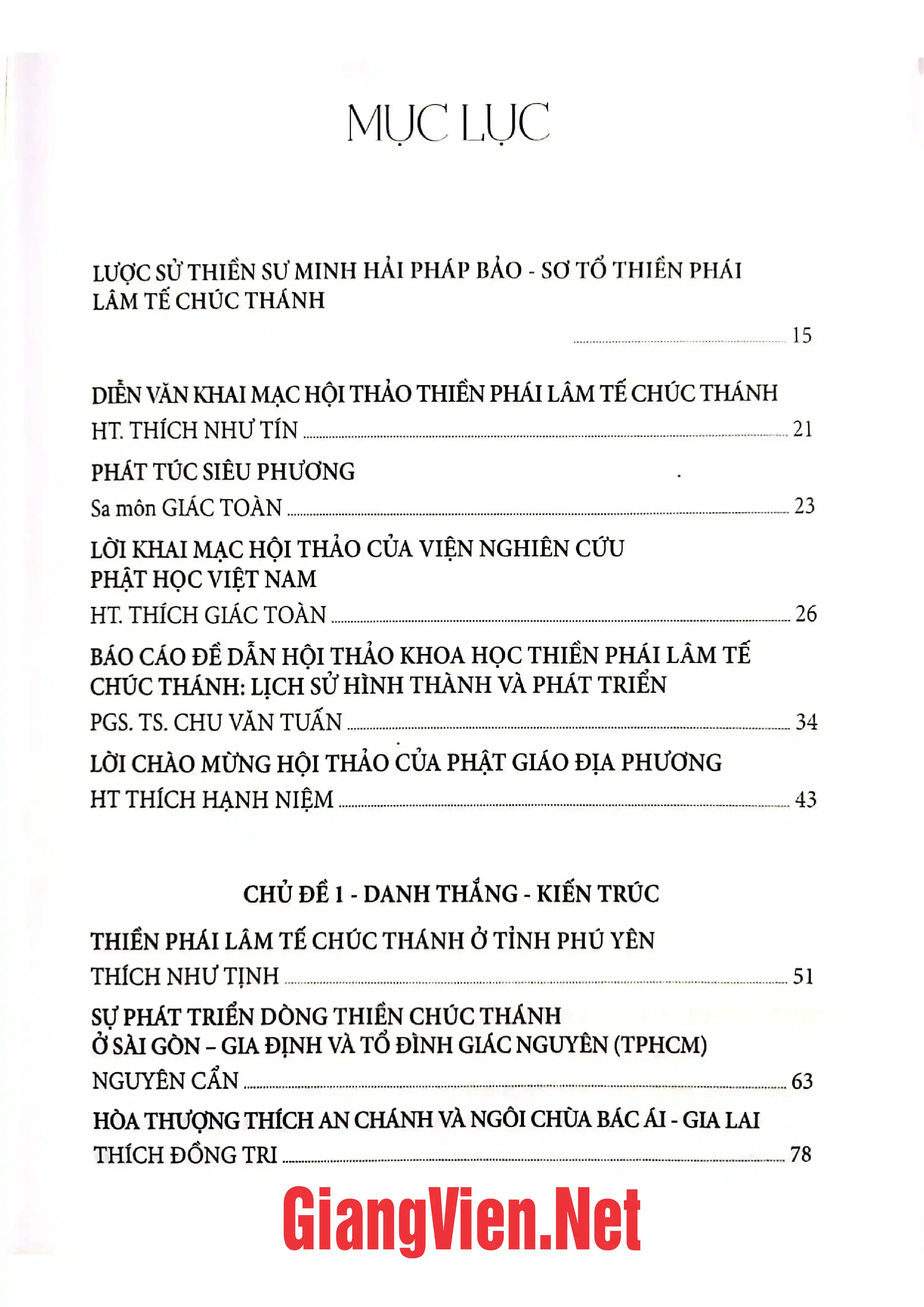 Trang bìa chính thức sách Thiền phái Lâm tế Chúc Thánh lịch sử hình thành và phát triển