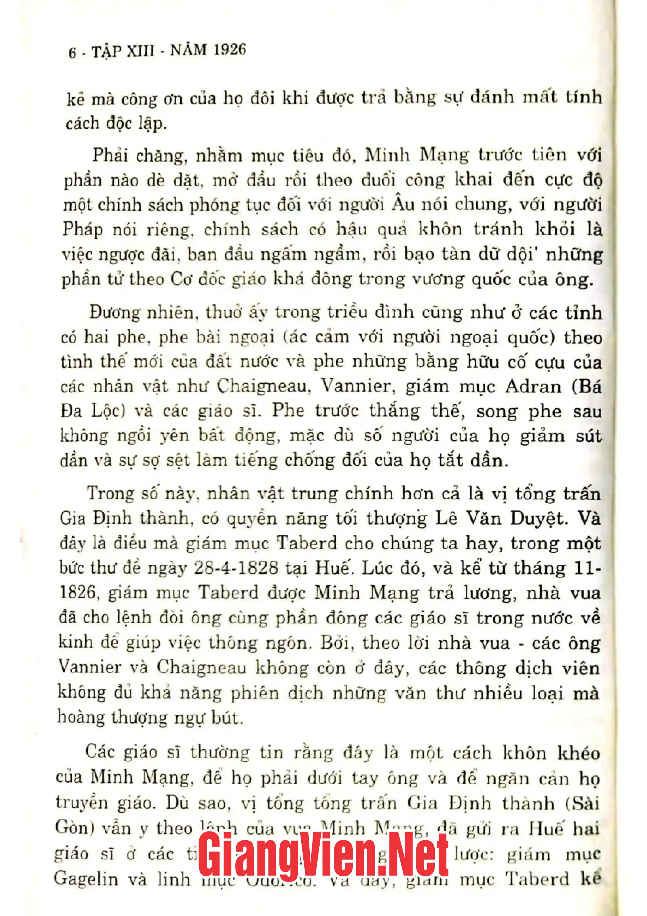 Mục lục chi tiết trang 3 sách Những người bạn cố đô Huế, Tập 13: 1926