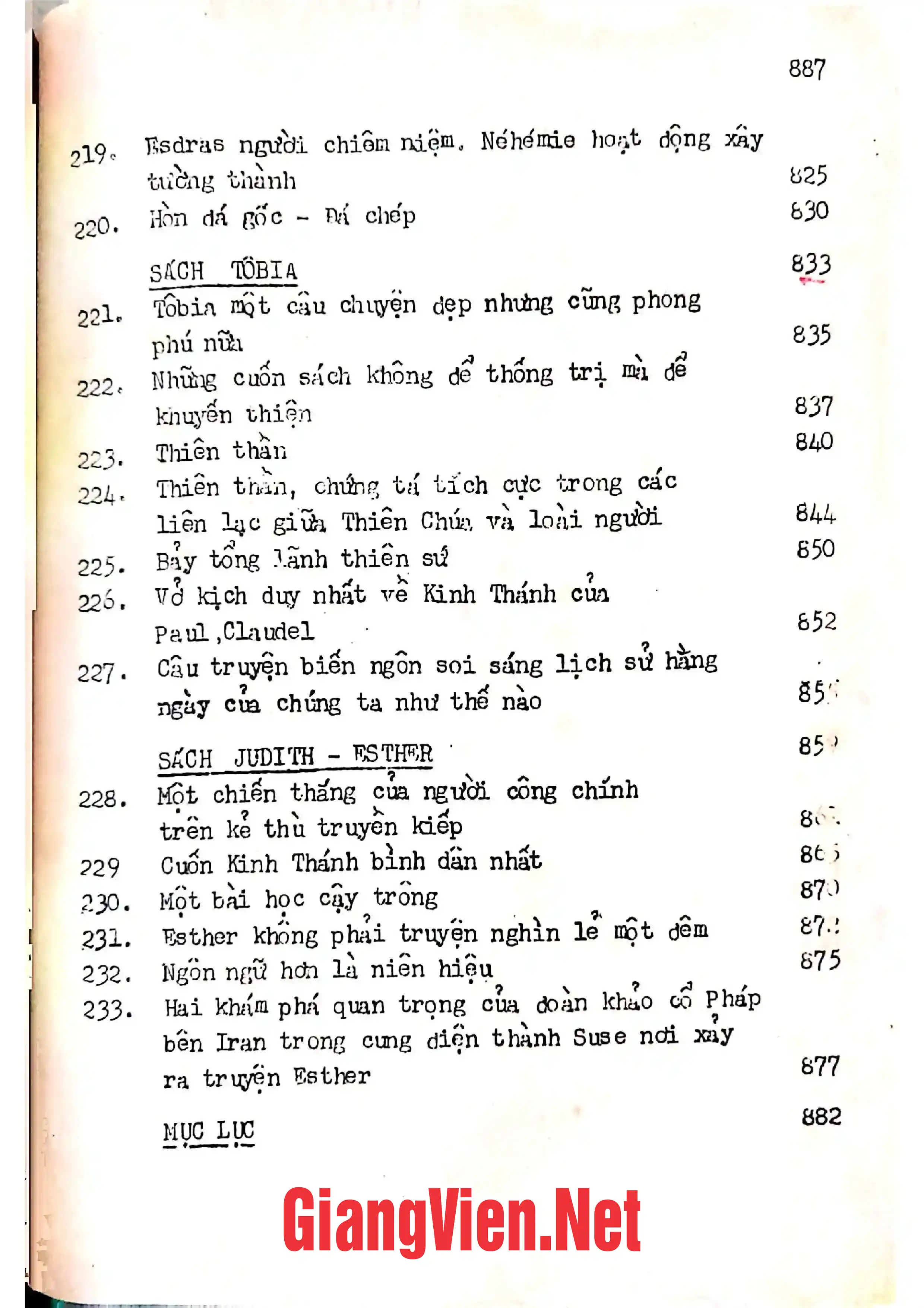 Nội dung mục lục và hình ảnh sách Để làm giàu kiến thức Kinh Thánh, tập II: Phần cựu ước B. - Trang 5