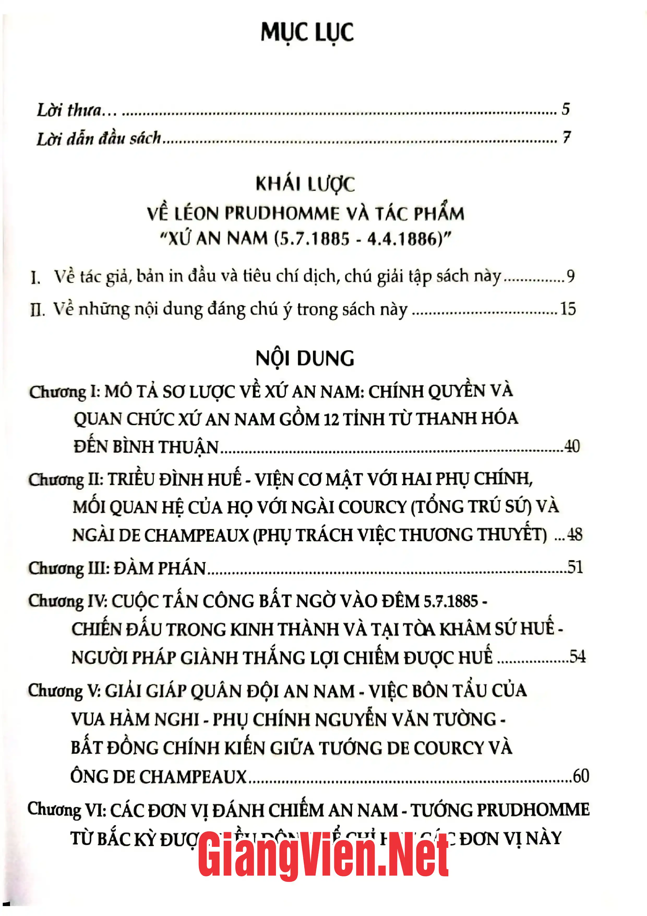Trang bìa chính thức sách Xứ An Nam 5/7/1885 - 4/4/1886